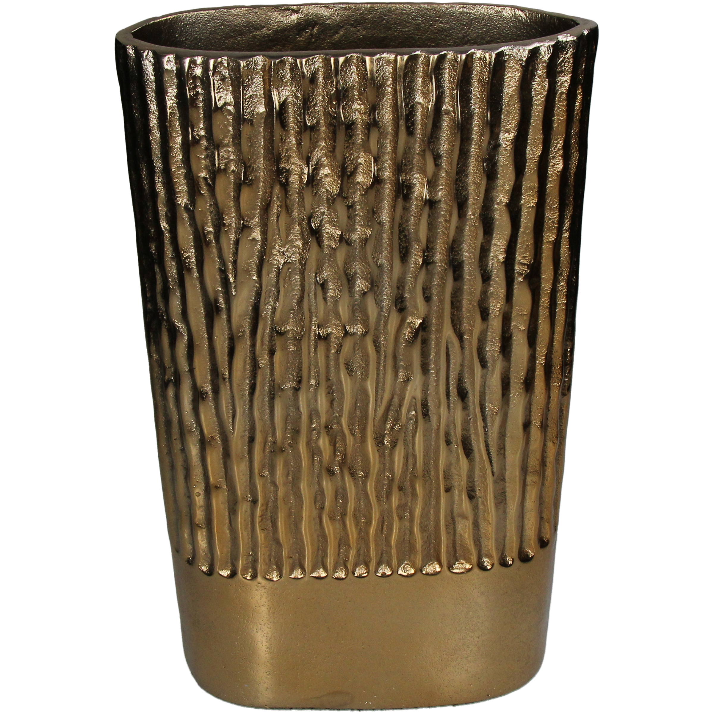Vase Aluminium, Champagner H: 38 cm Kersten