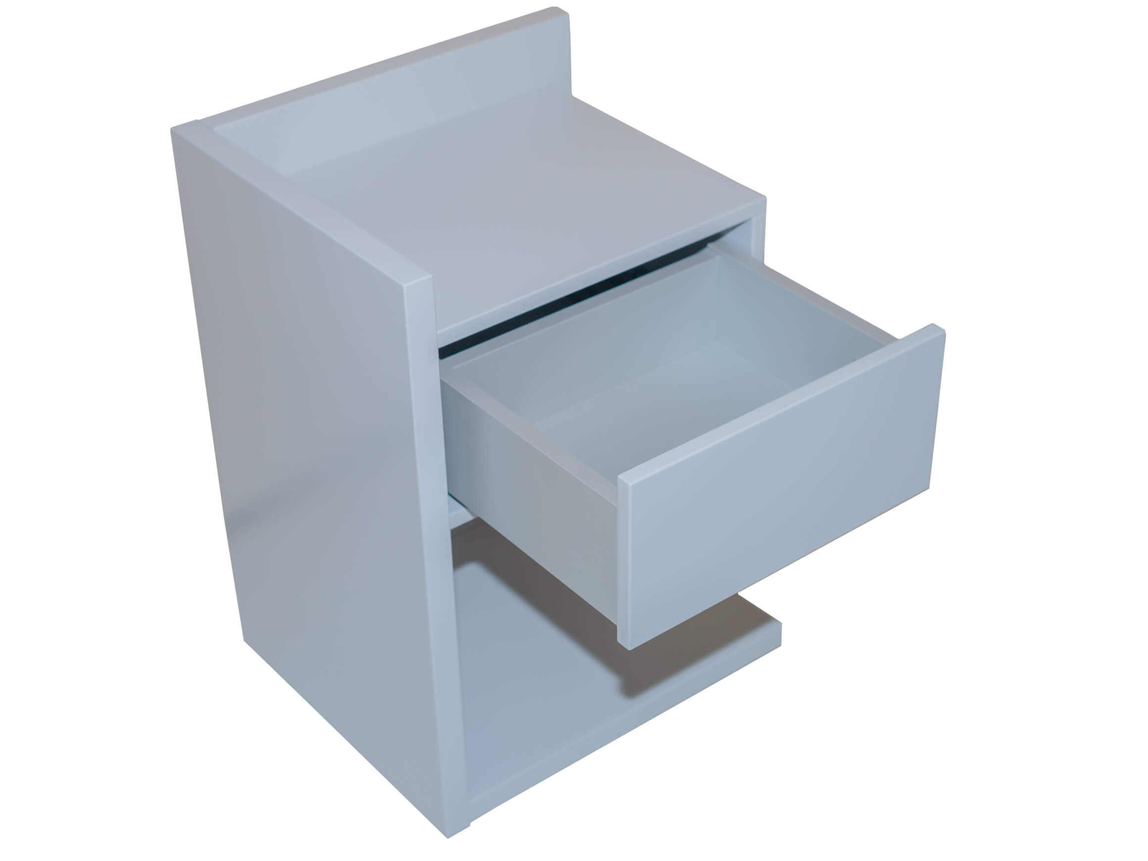 Nachttisch Count Lichtgrau Rechts Ruf / Farbe: Lichtgrau