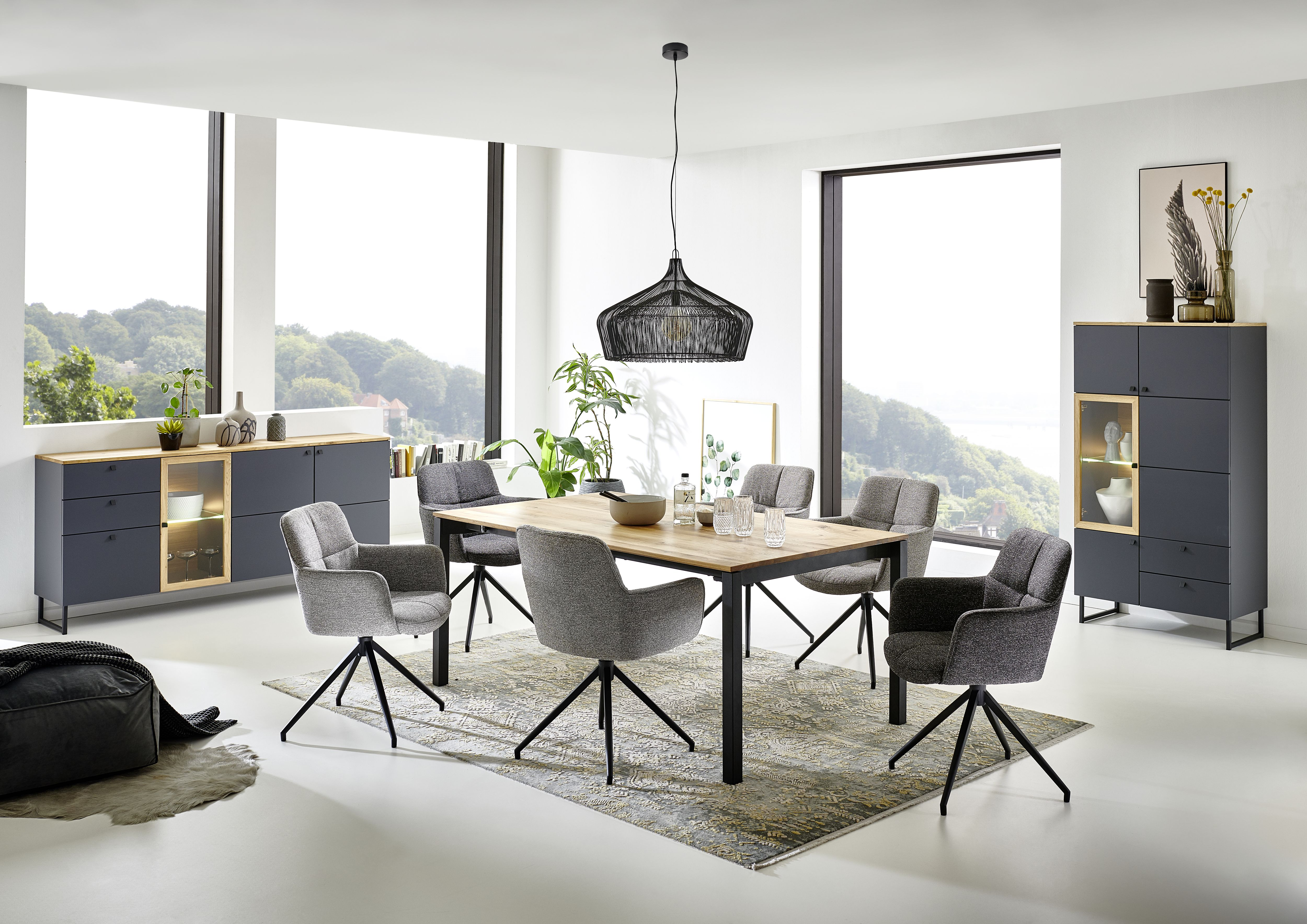 Sideboard Lamont Niehoff / Farbe: Grau Schwarz