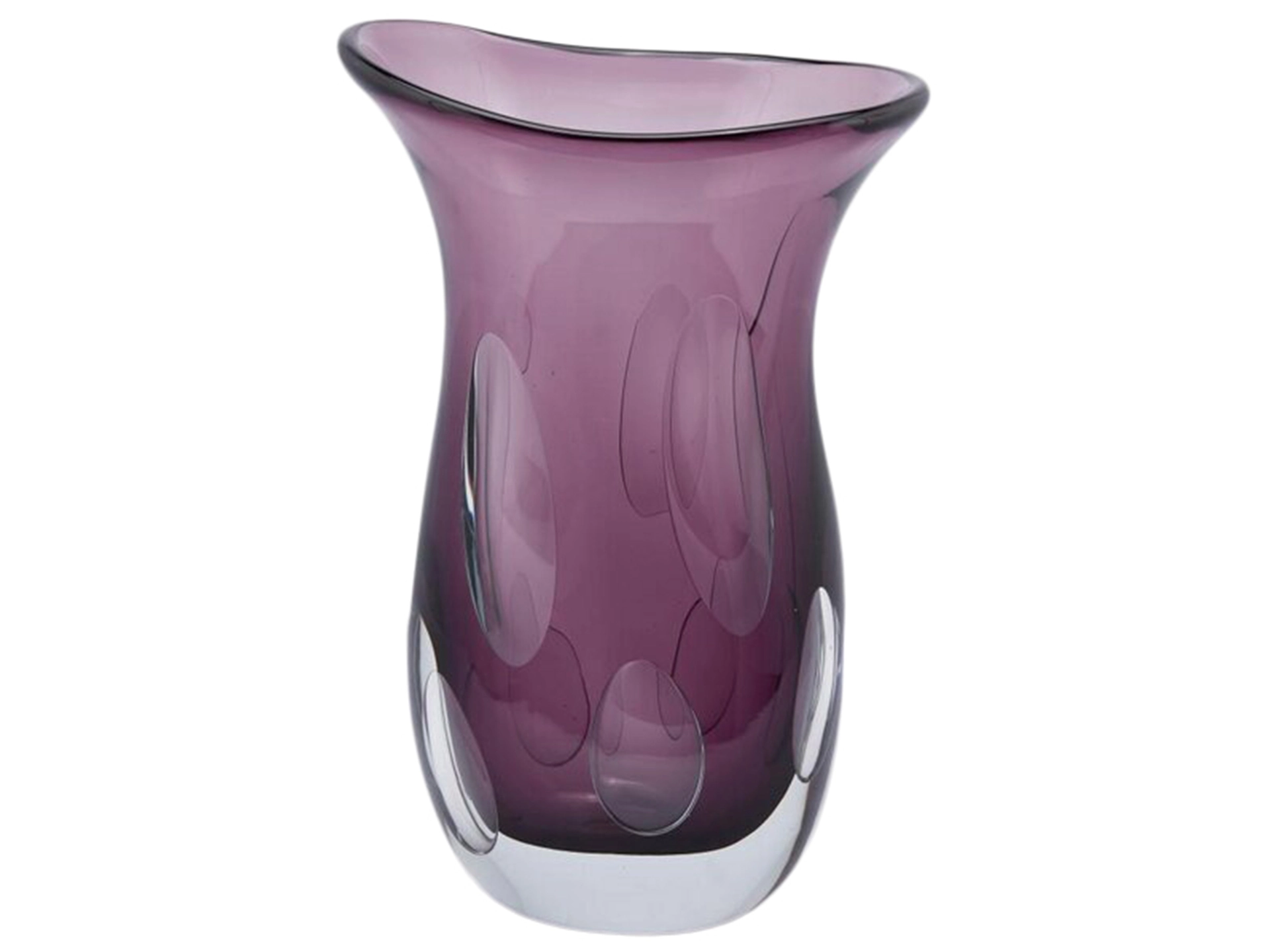 Vase Fluxus Glas Violett H: 30 cm Edg