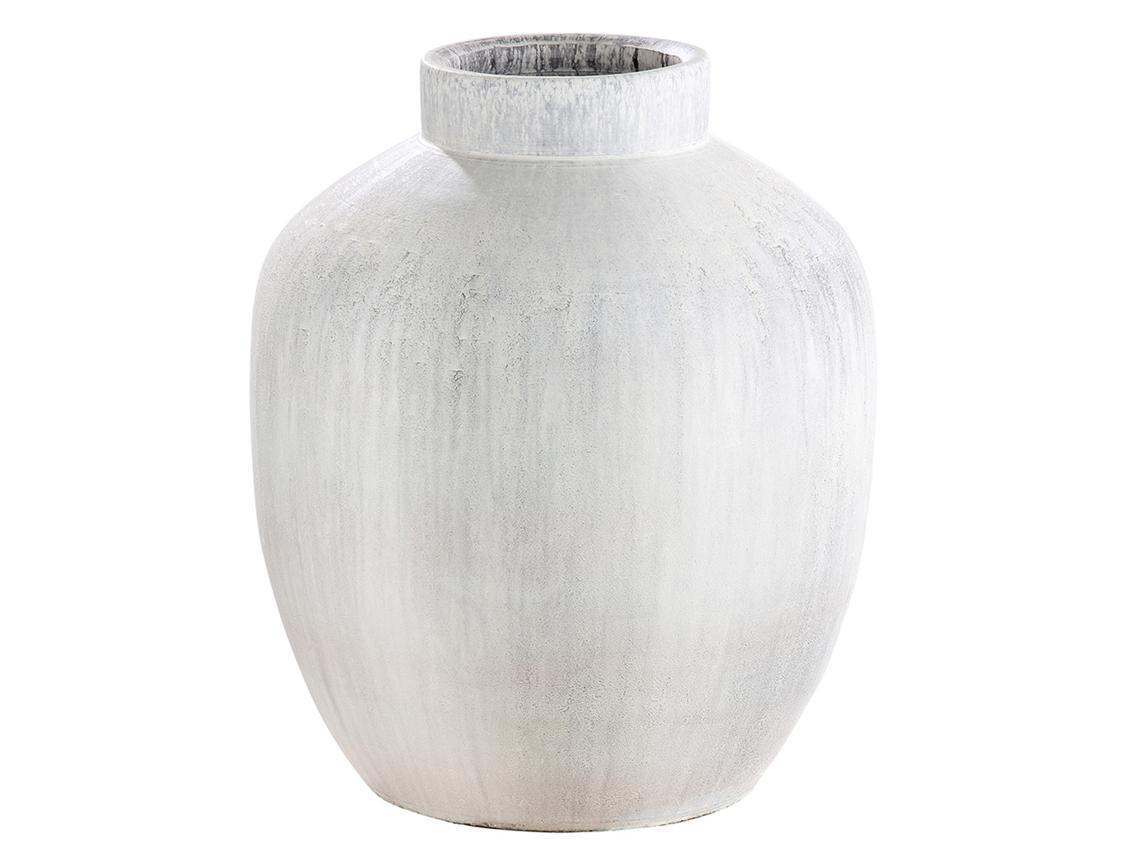 Vase Keramik Matt Antikweiss H: 35 cm Gilde