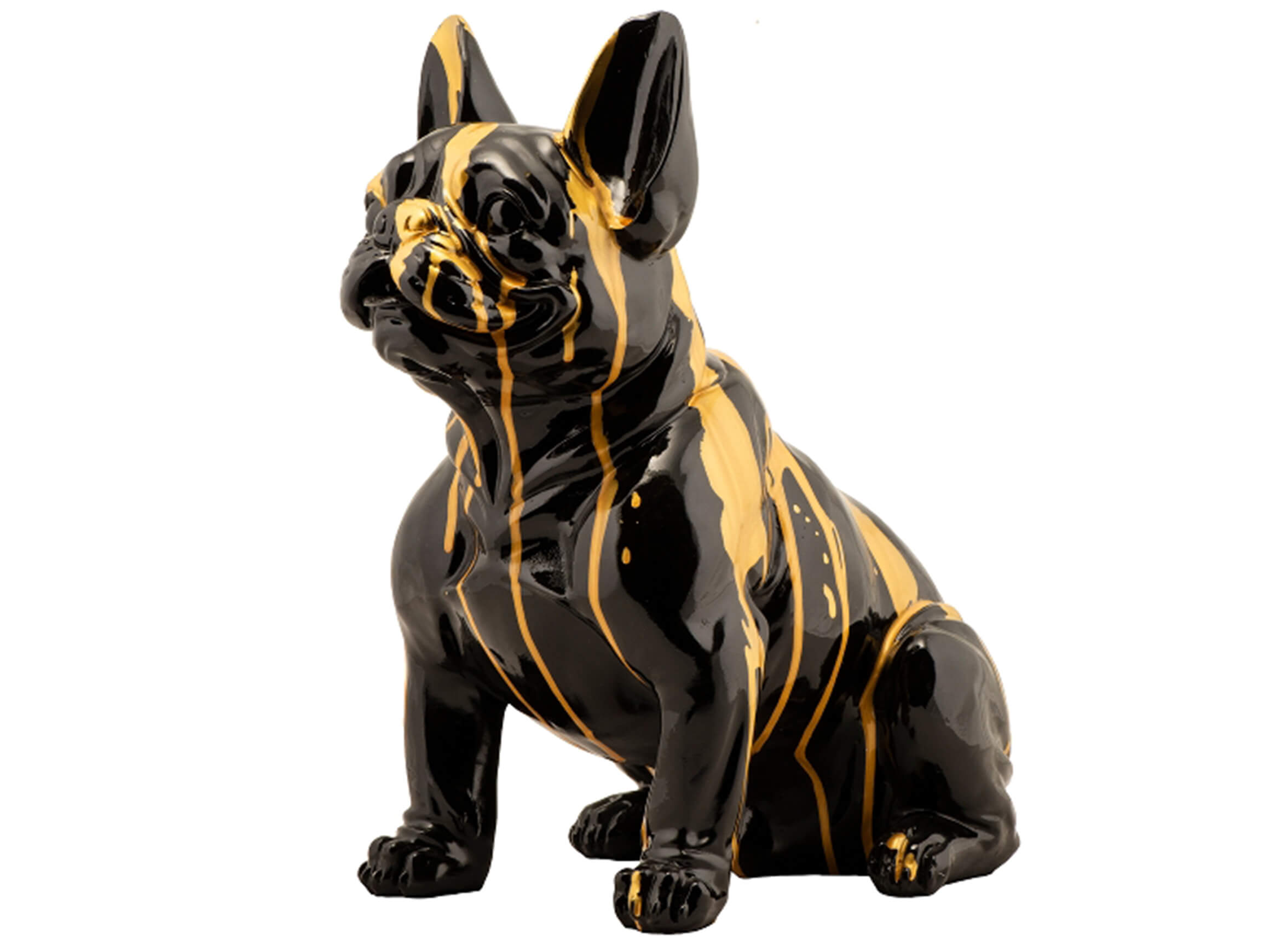 image LAND Skulptur Sitzende Bulldogge Mehrfarbig | Schubiger Möbel