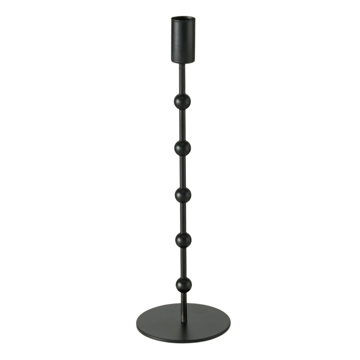 Kerzenständer Kimberly, Eisen, Schwarz von Roomio