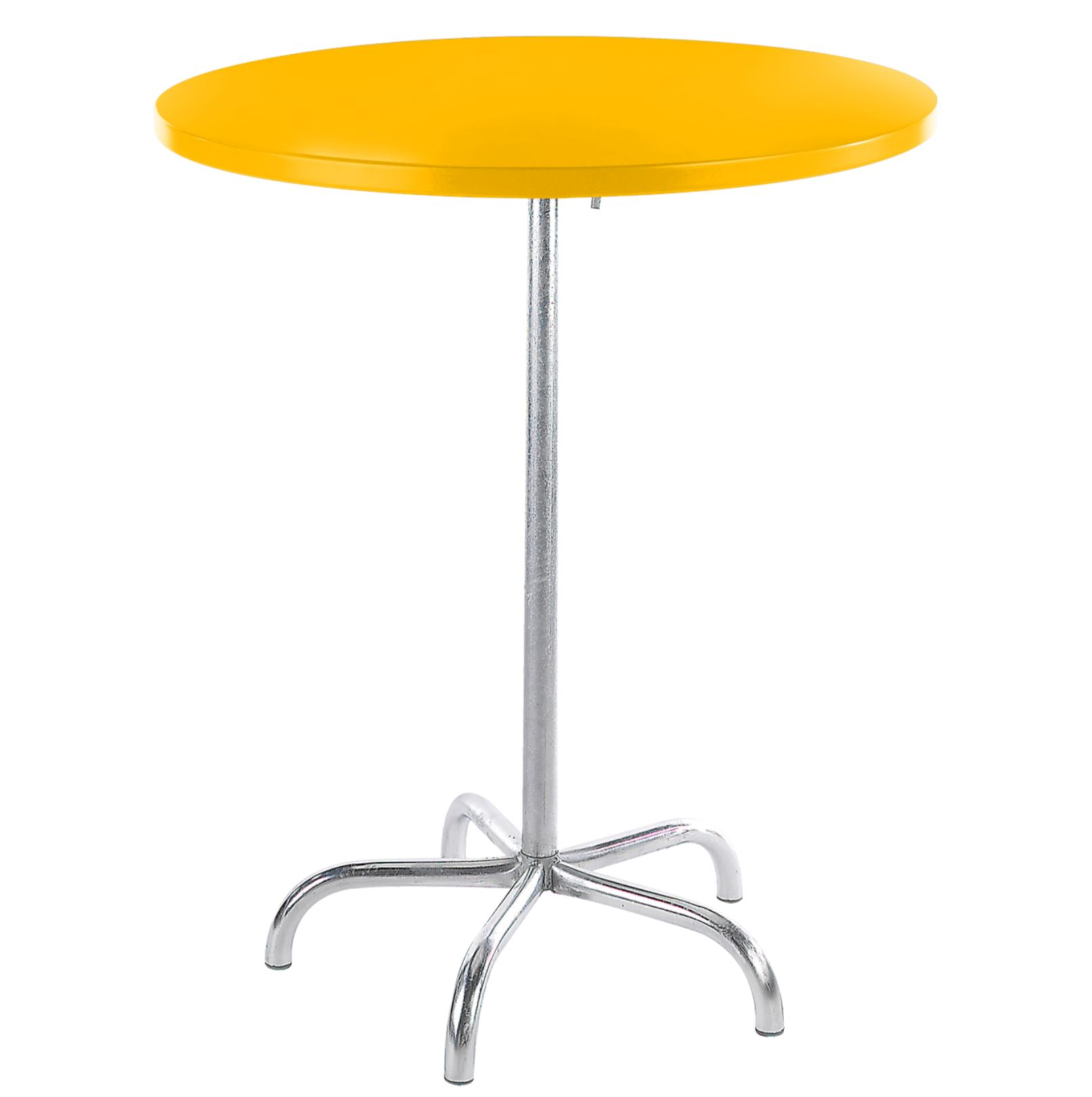 Metall-Stehtisch Säntis Rund Schaffner / Farbe: Gelb