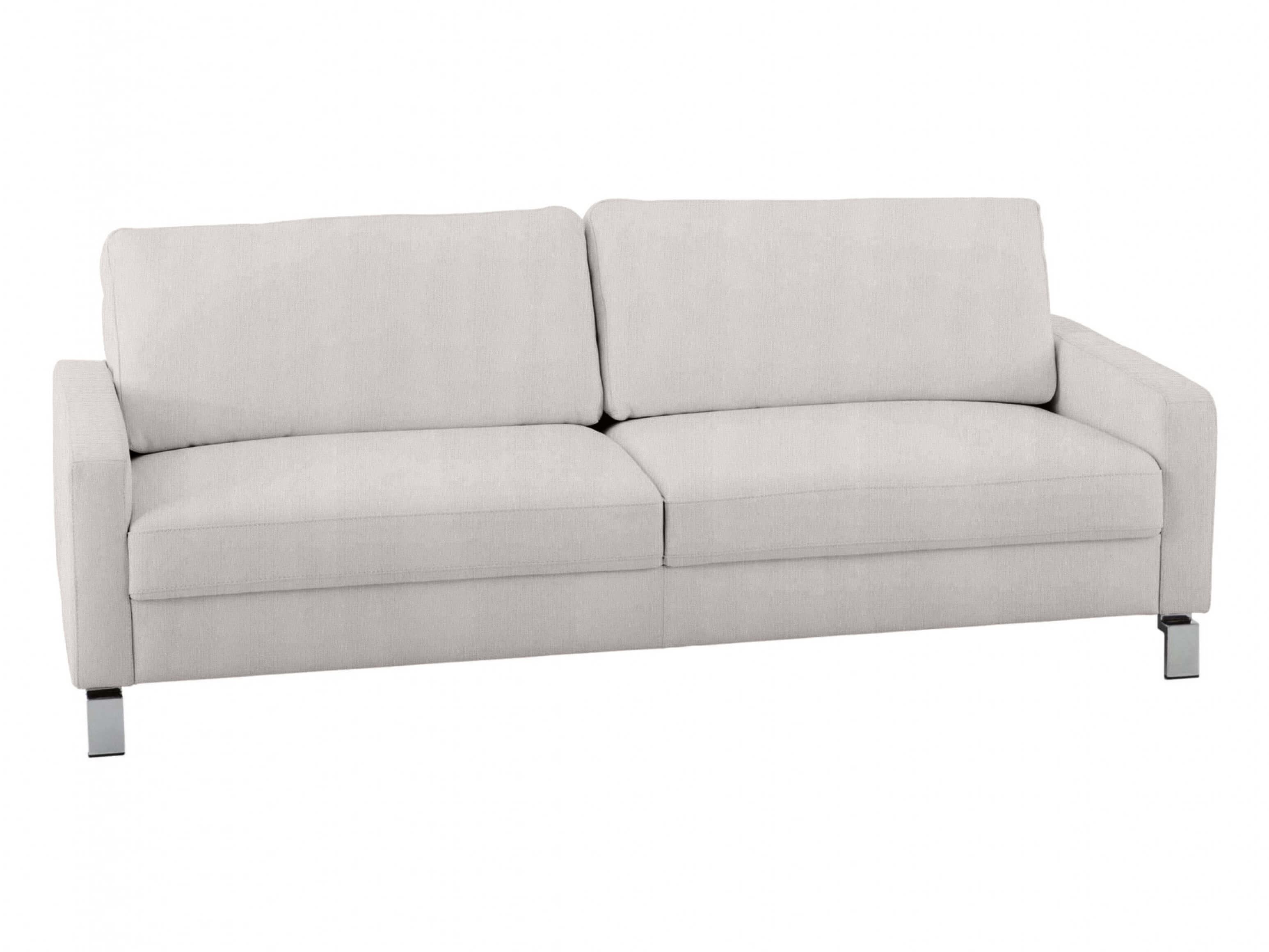 Sofa Interims Basic B: 204 cm Candy / Farbe: Silver / Material: Stoff Basic