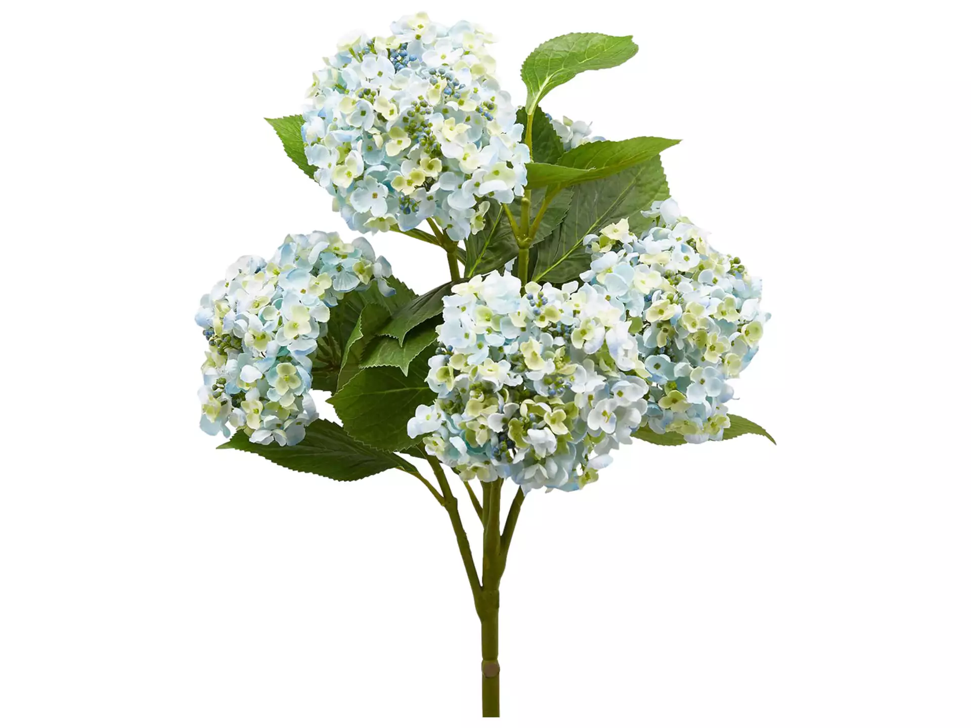 Kunstblumen Hortensie Hellblau H: 58 cm Edg