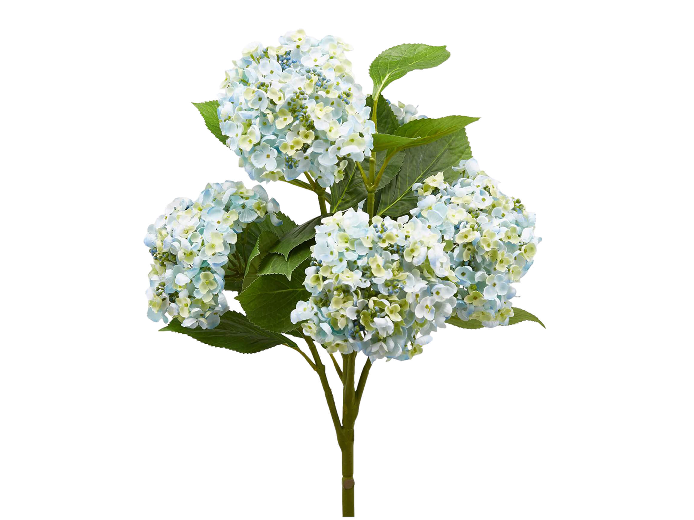 Kunstblumen Hortensie Hellblau H: 58 cm Edg