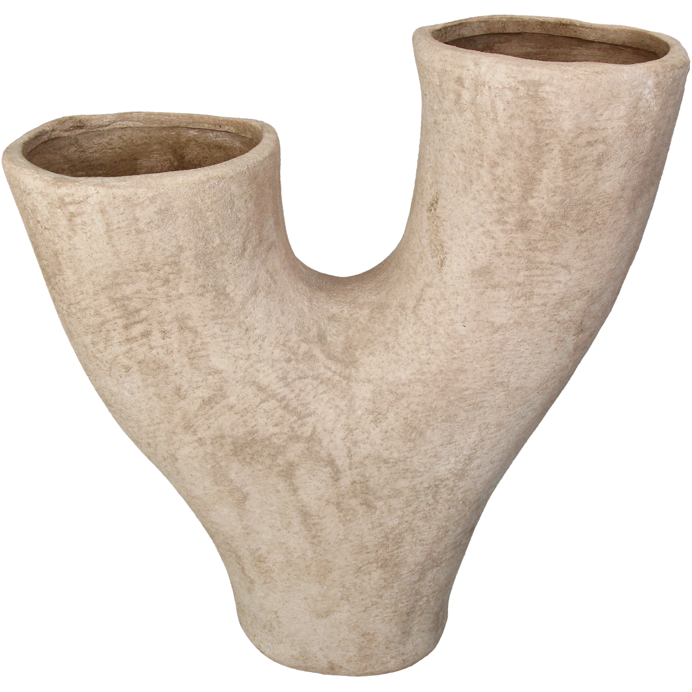 Kersten Vase Terracatta, Ivory H: 34 cm  | Schubiger Möbel
