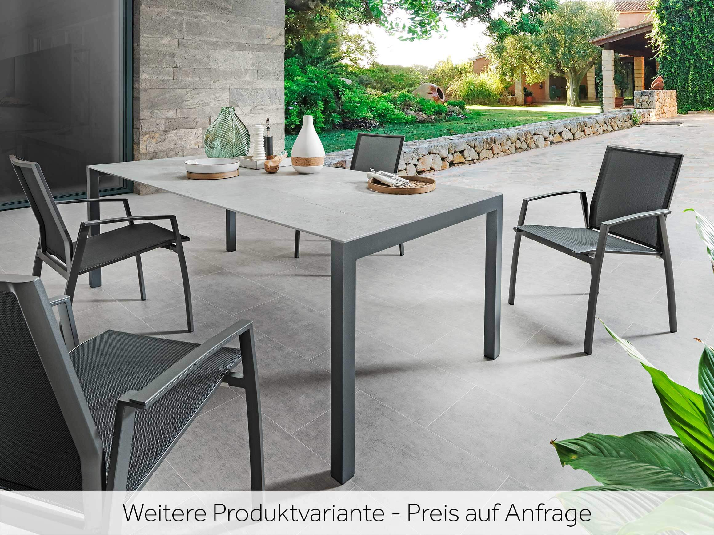 Gartentisch Malu, b 210/270/330 cm t 95 Cm, 2 Auszüge,