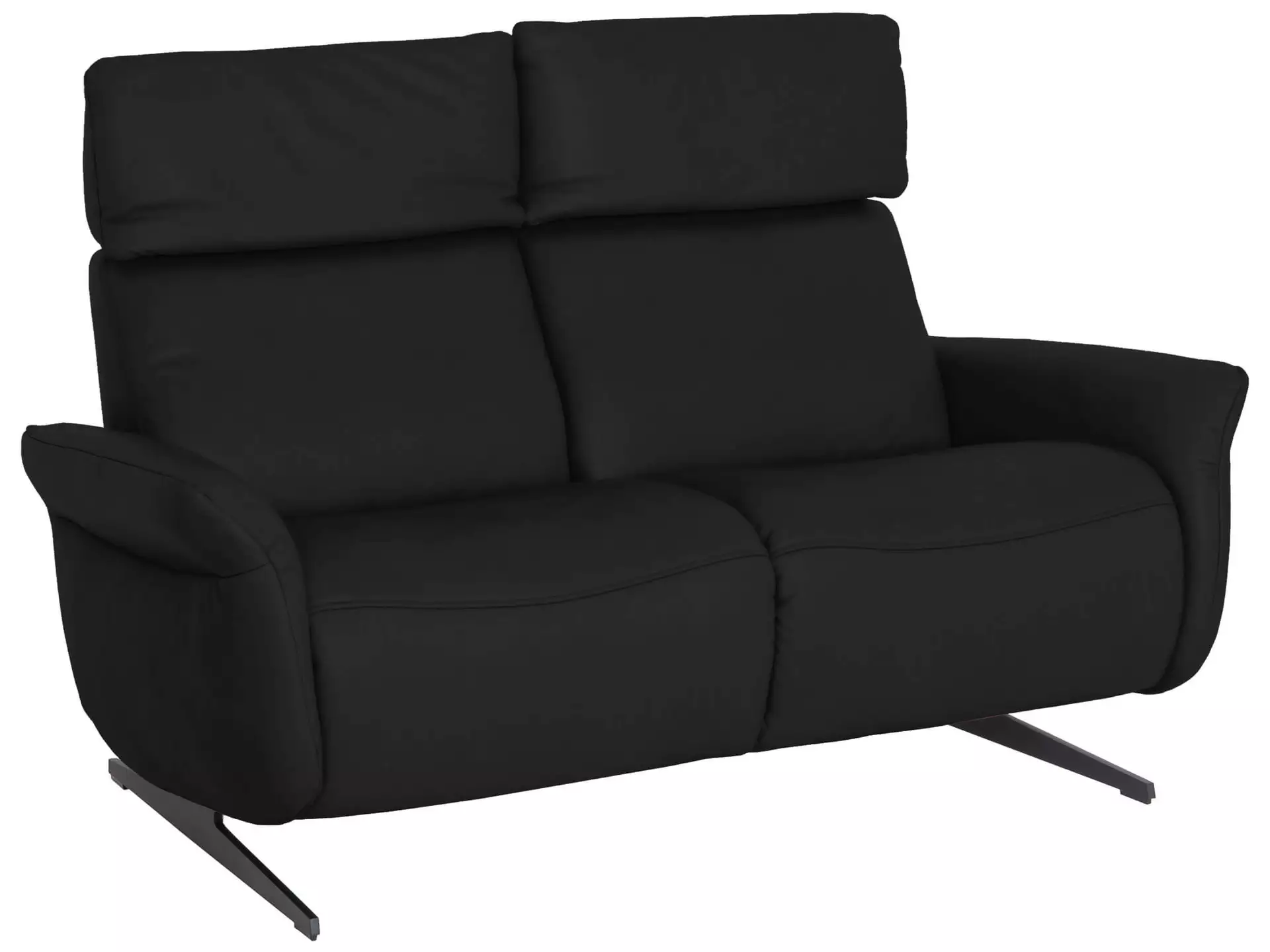Sofa Patricia Basic B: 149 cm Himolla / Farbe: Kohle / Material: Leder Basic
