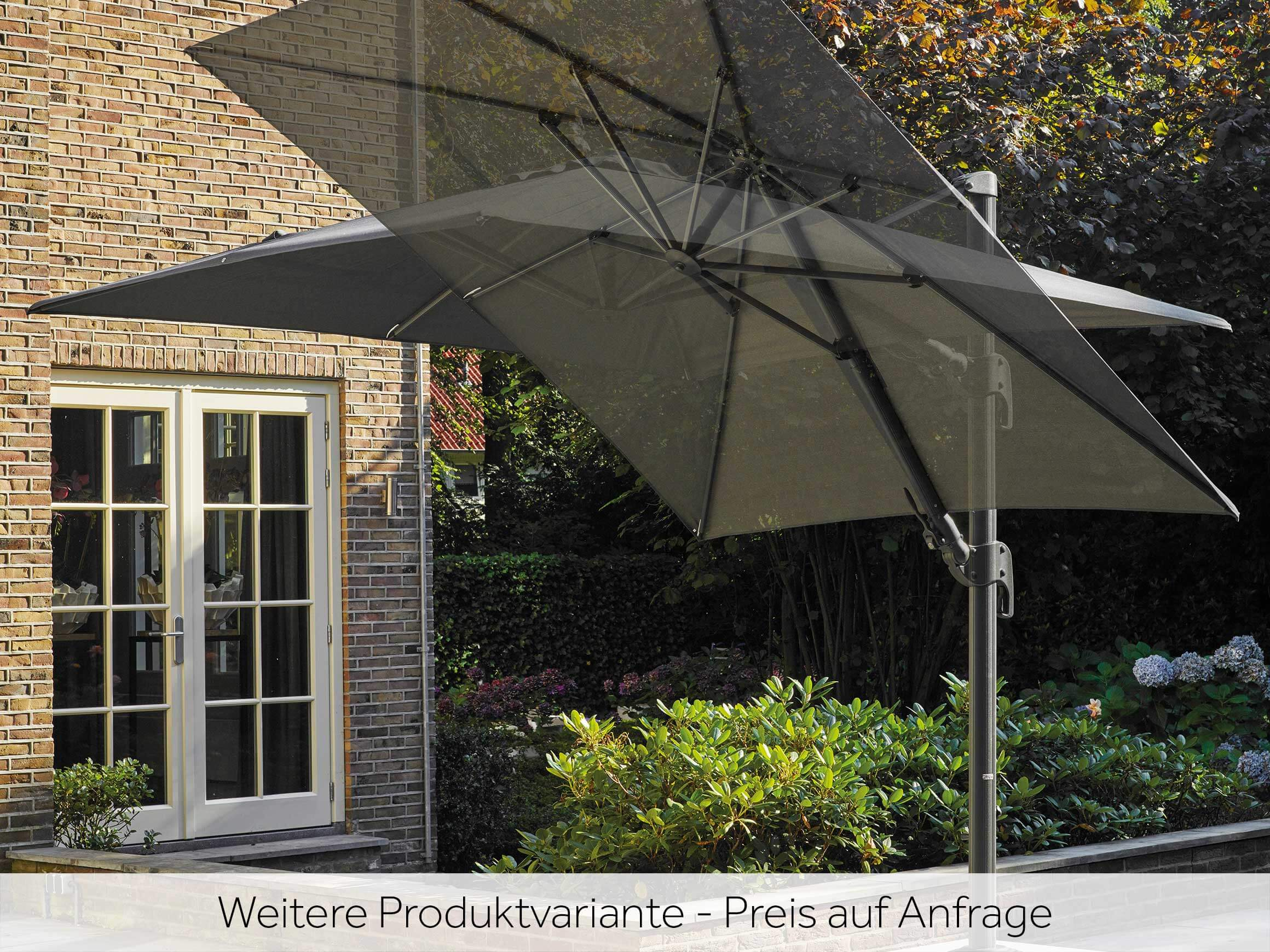 Sonnenschirm, Lava, Grau, Spuncrylic, BxT: 300 x 300 cm