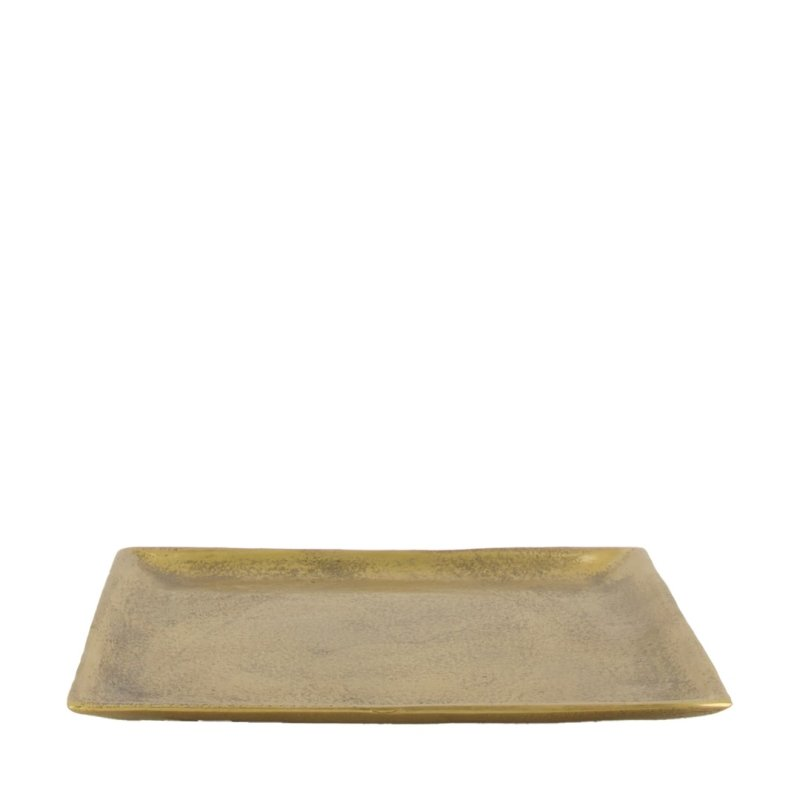 Decofinder Teller Aluminium Gold D: 19 cm  | Schubiger Möbel
