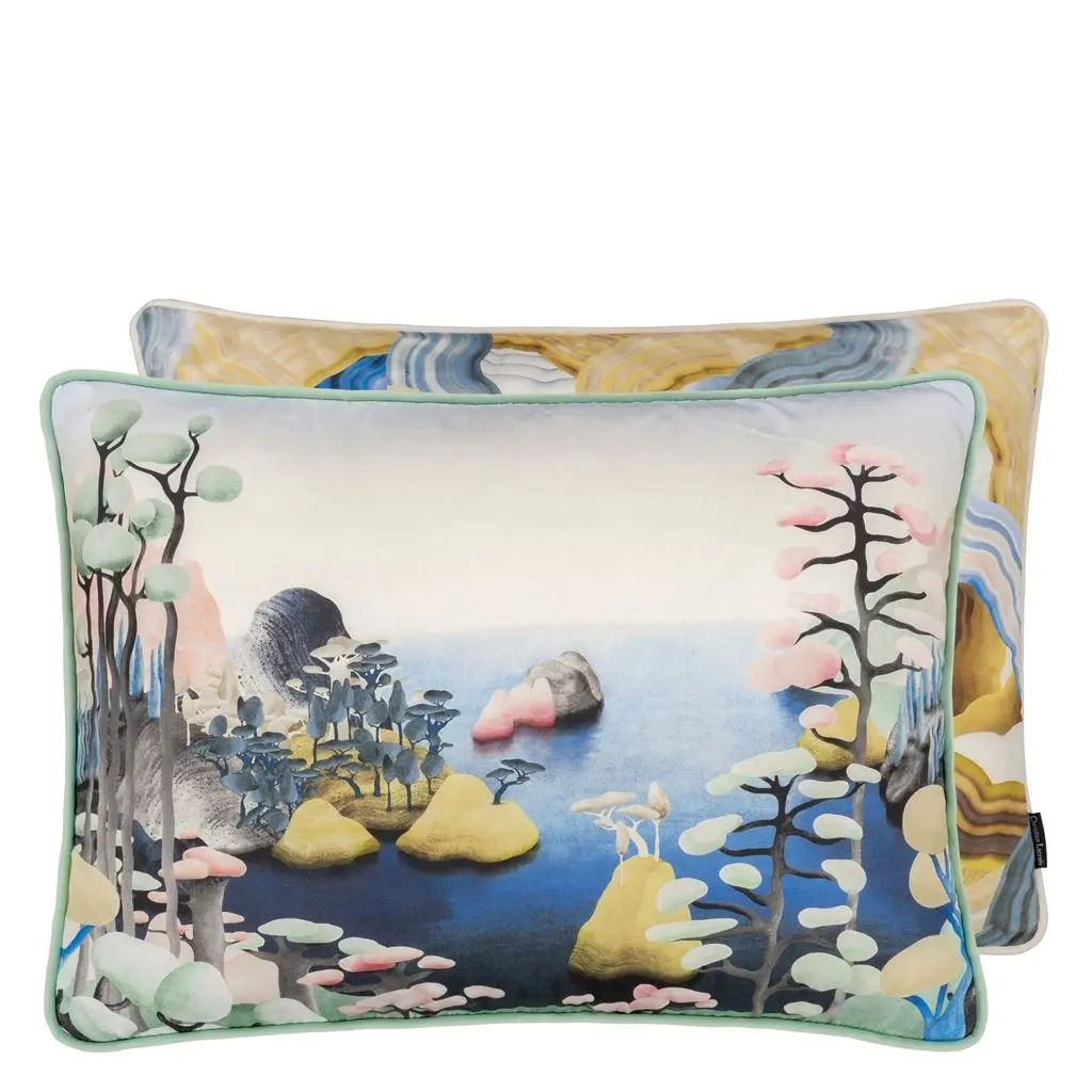 Kissen It's Paradise - Agate Designers Guild / Farbe: Mehrfarbig von Christian Lacroix