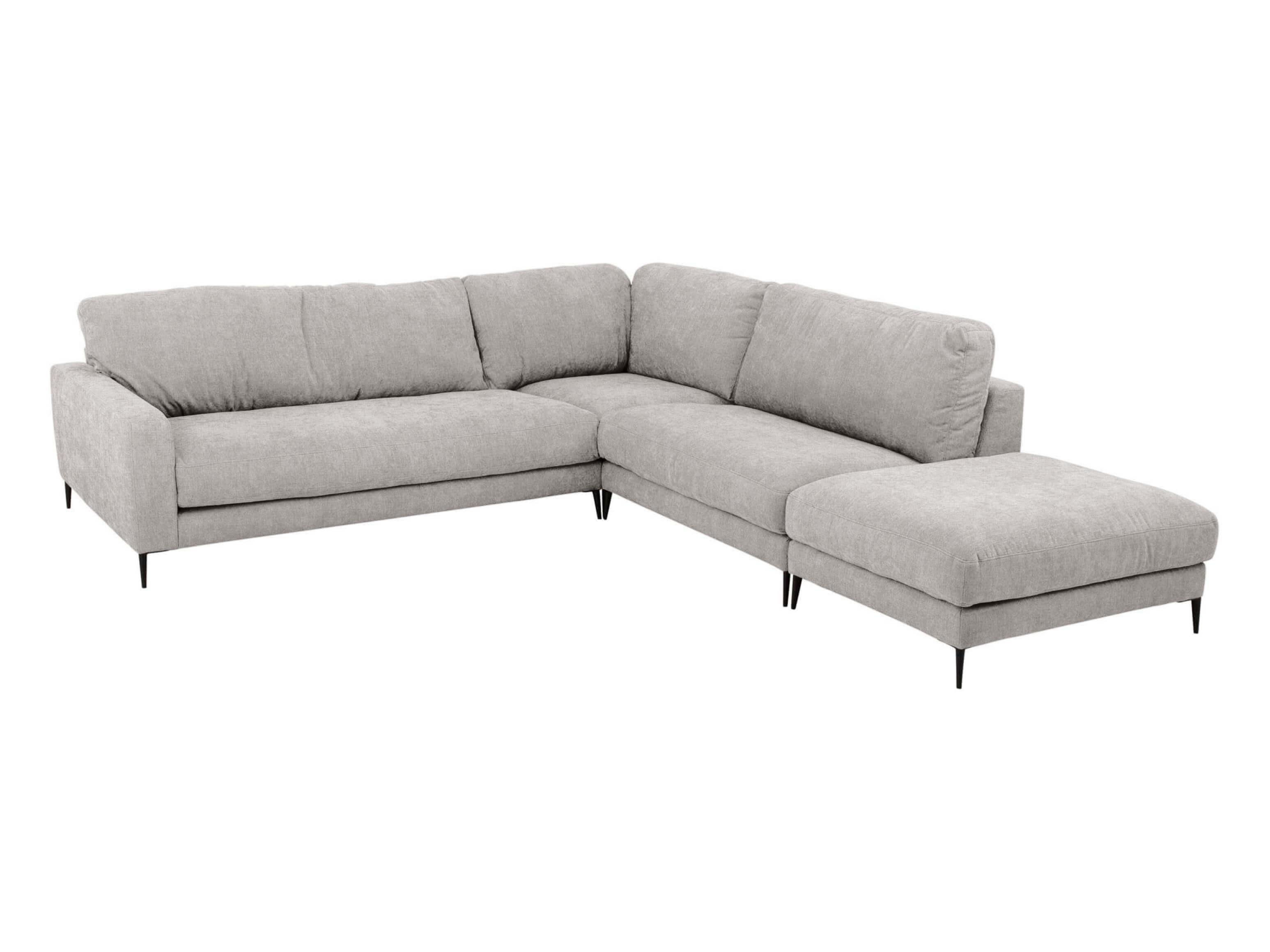 Ecksofa Umberto Basic Candy / Farbe: Silver / Material: Stoff Basic