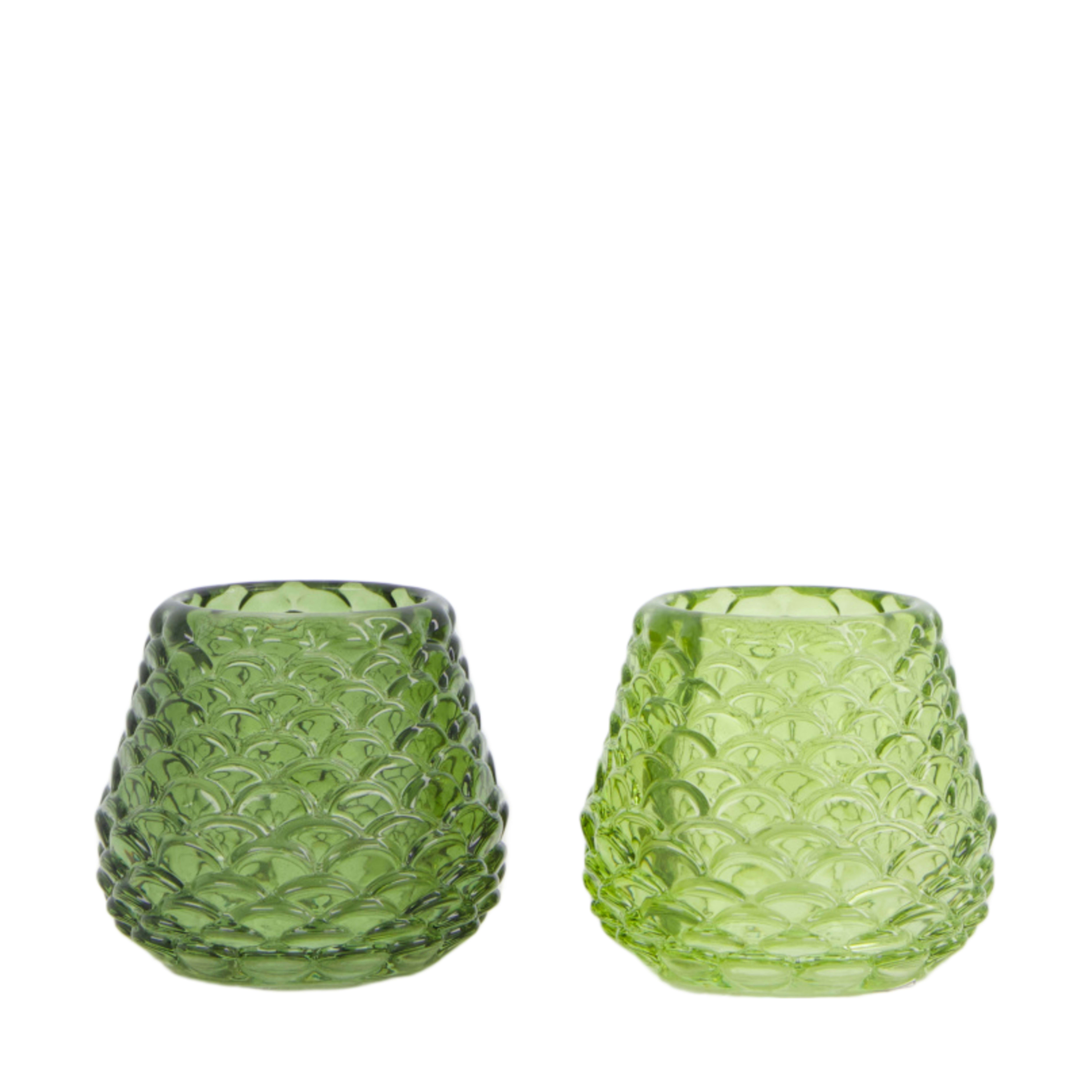 Decofinder Windlicht Alice, Assortiert Grün H: 7 cm  | Schubiger Möbel