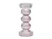 Kerzenständer Glas Mauve H: 29 cm Edg