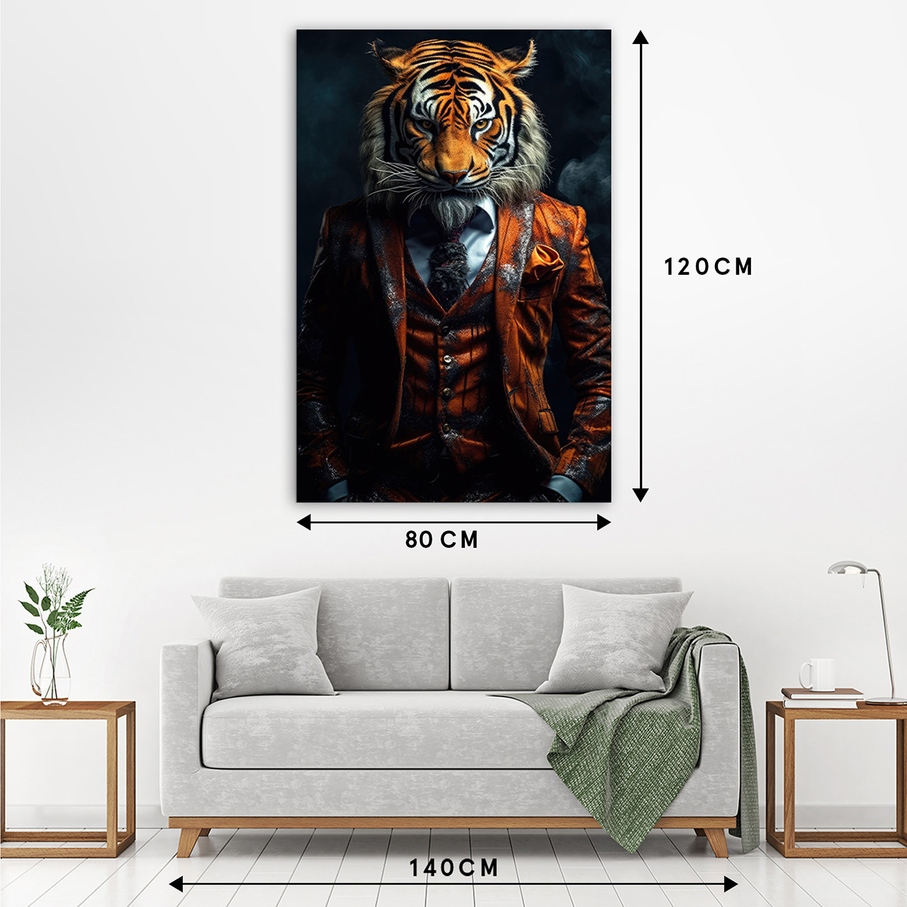 Canvas-Stylish Tiger-image LAND