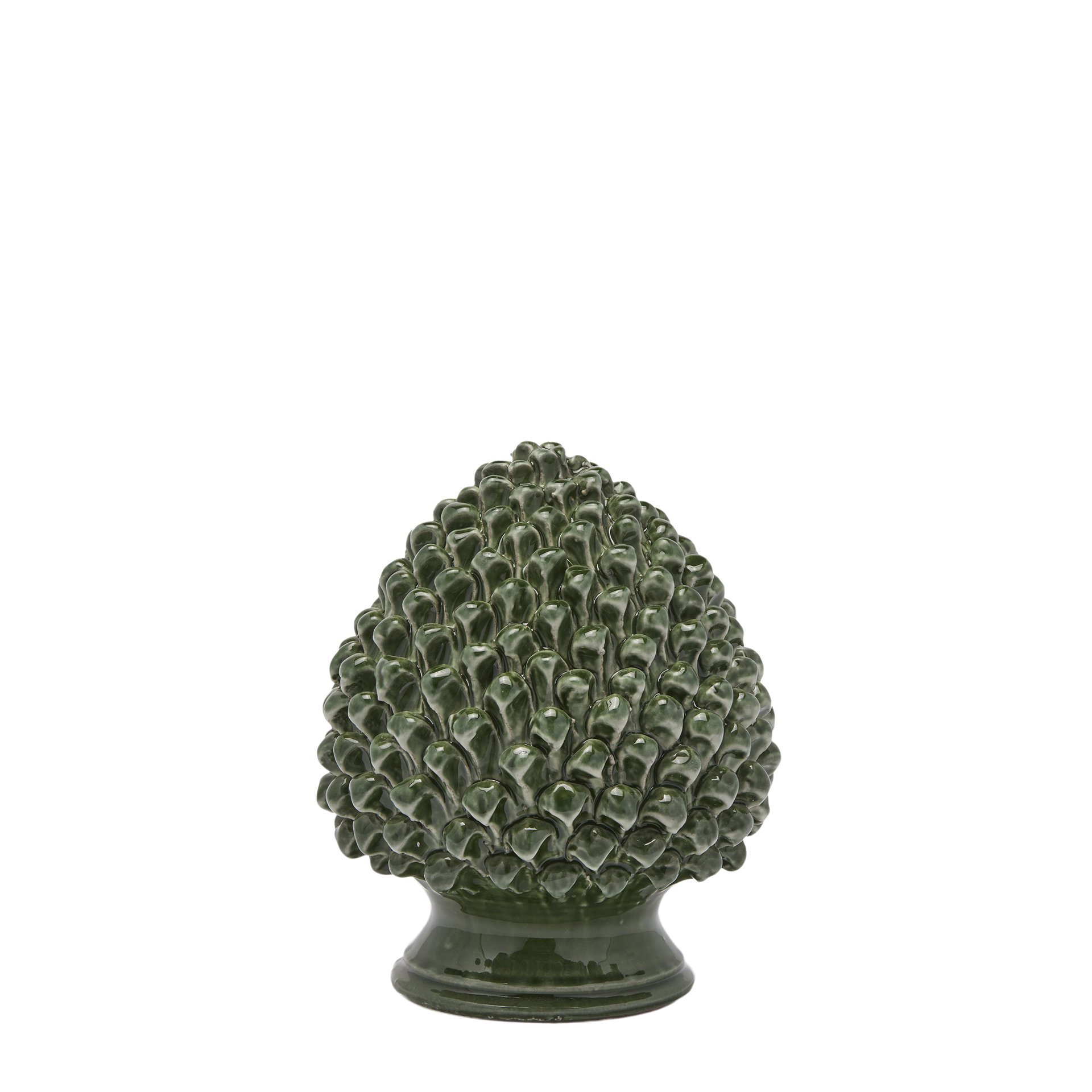 Figur Pinienzapfen Keramik H: 25 cm Edg