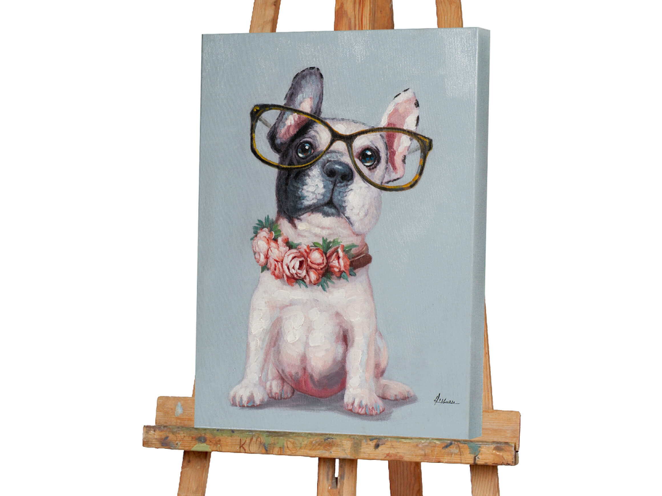 Bild Kleiner Hund mit Brille image LAND