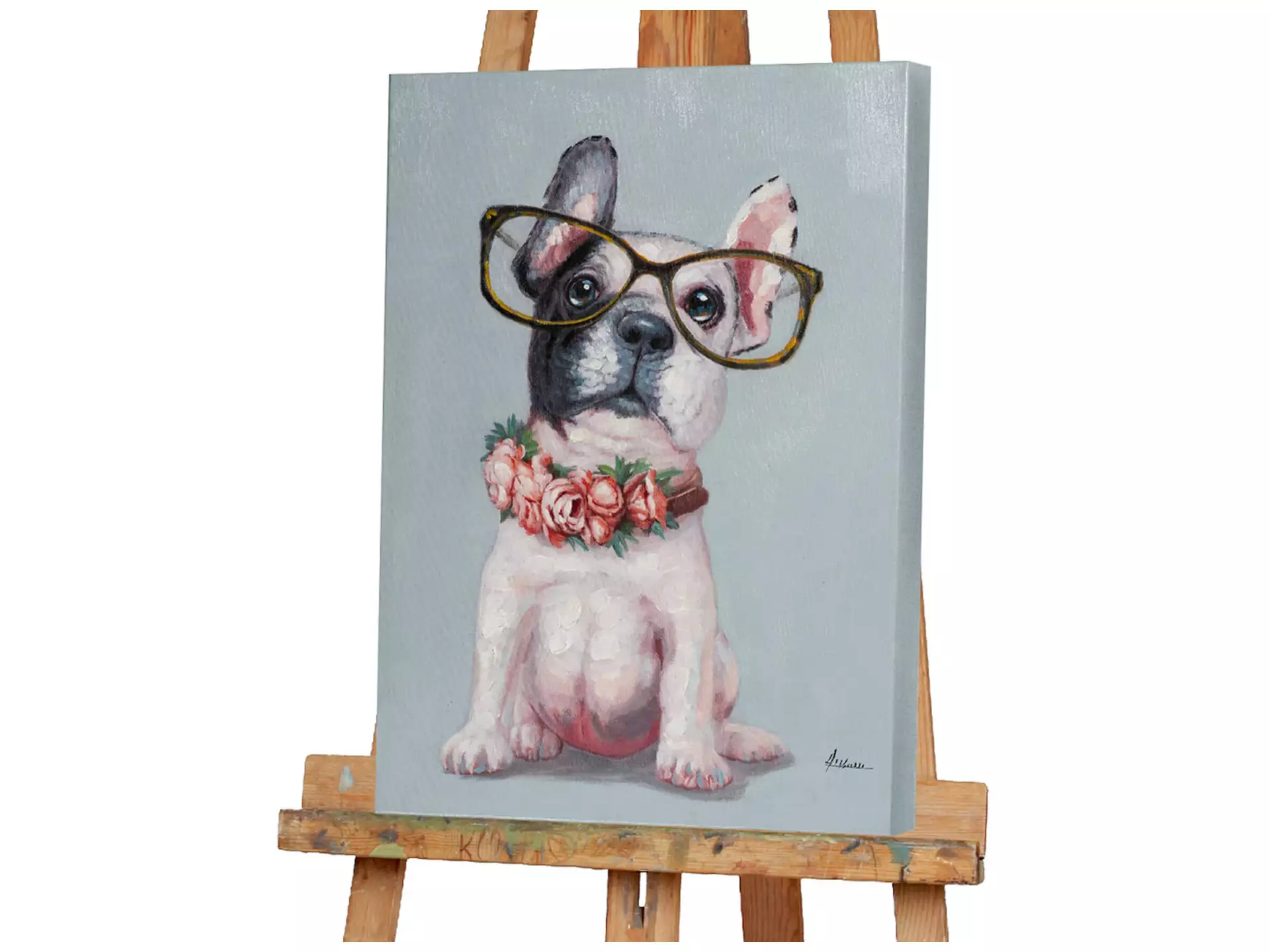 Bild Kleiner Hund mit Brille image LAND