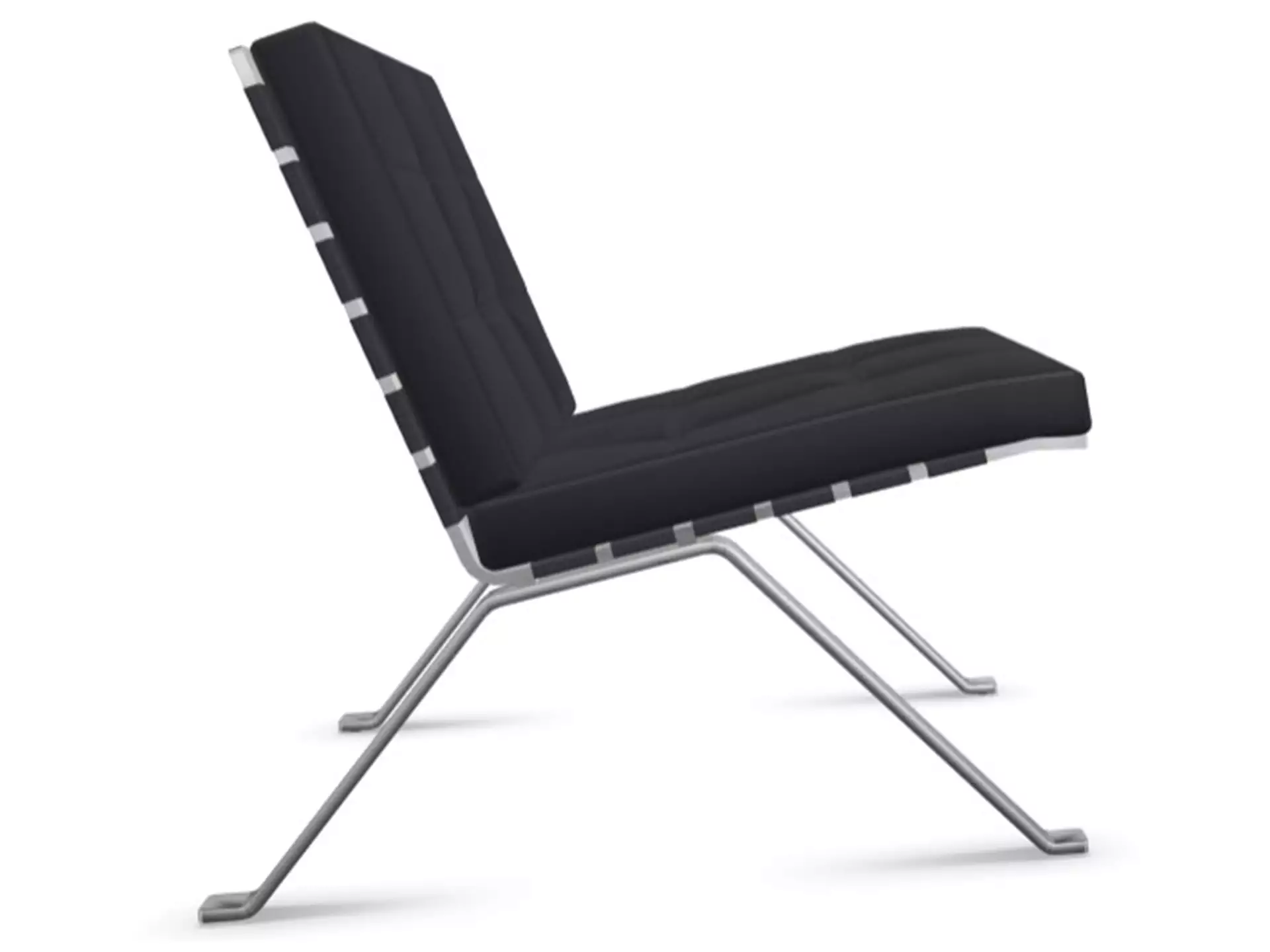 Sessel 1600 Girsberger / Farbe: Schwarz / Bezugsmaterial: Leder