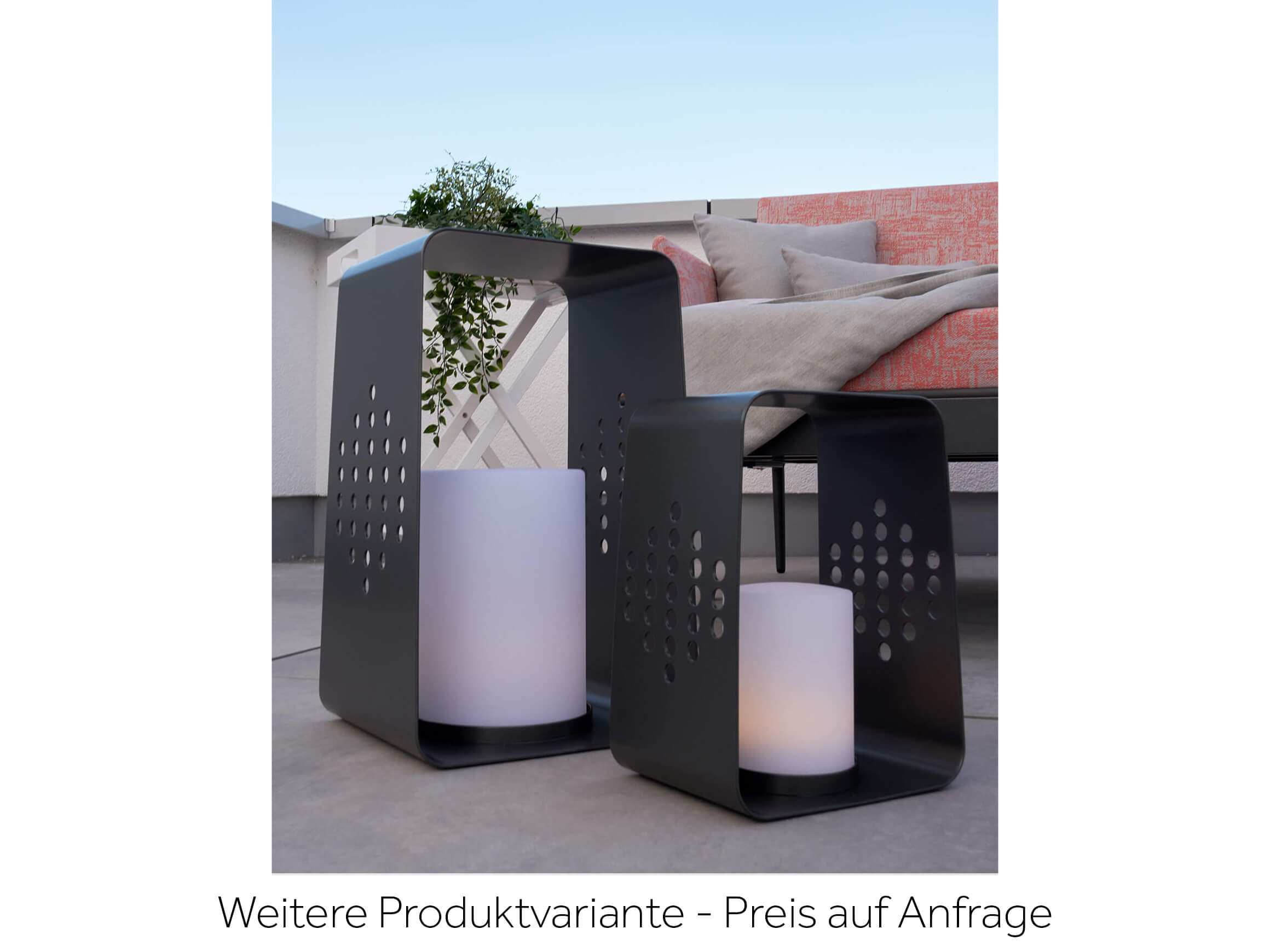 LED-Leuchte Anthrazit B: 22 cm Stern