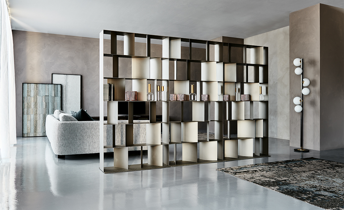 Bücherregal Nautilus Cattelan / Farbe: Grau