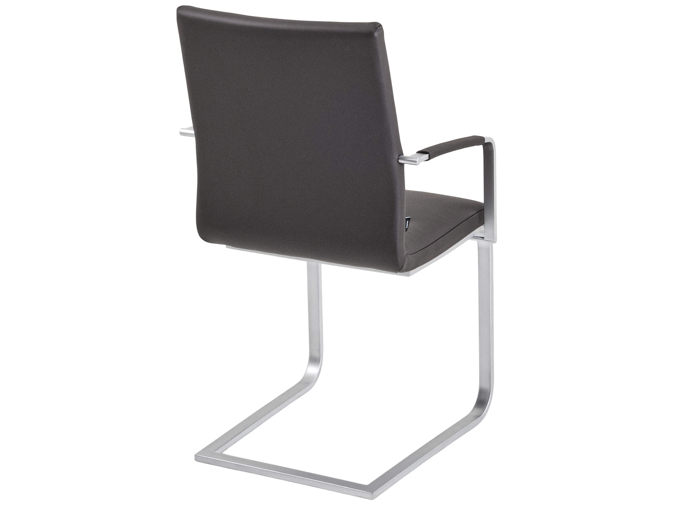 Armlehnstuhl Mona Seetal / Farbe: Mocca / Bezugsmaterial: Leder