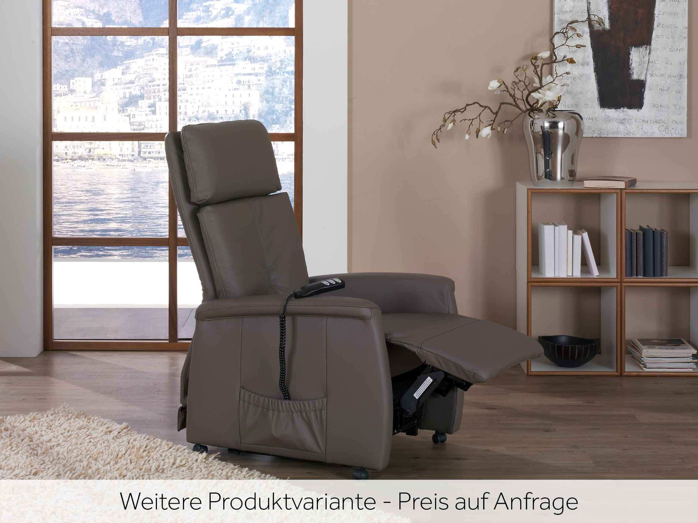 Relaxer Delto, Leder, Elektrisch Verstellbar, b 72 cm t