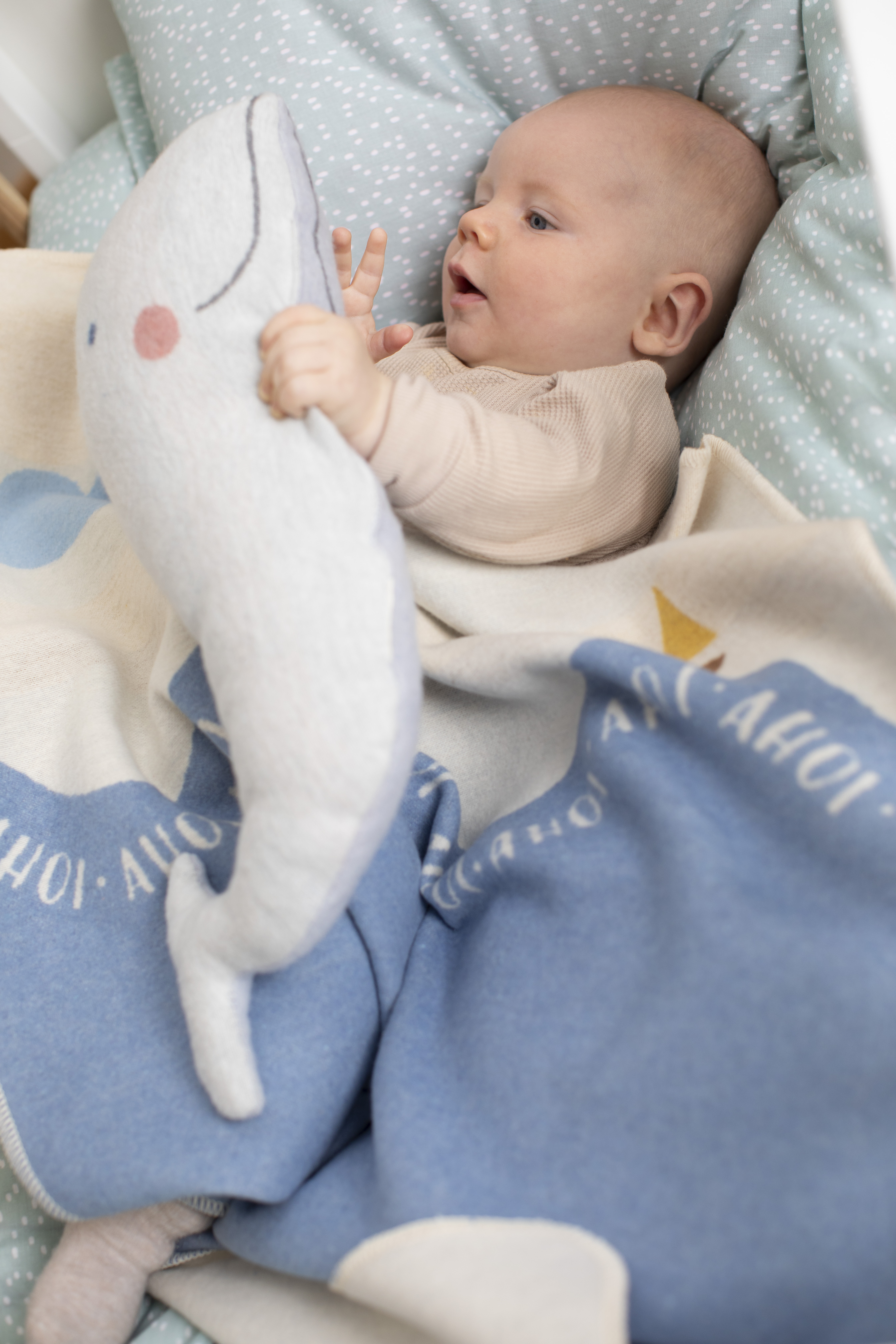 Kissen Juwel Wal, Marine 40 x 35 cm Sander AG