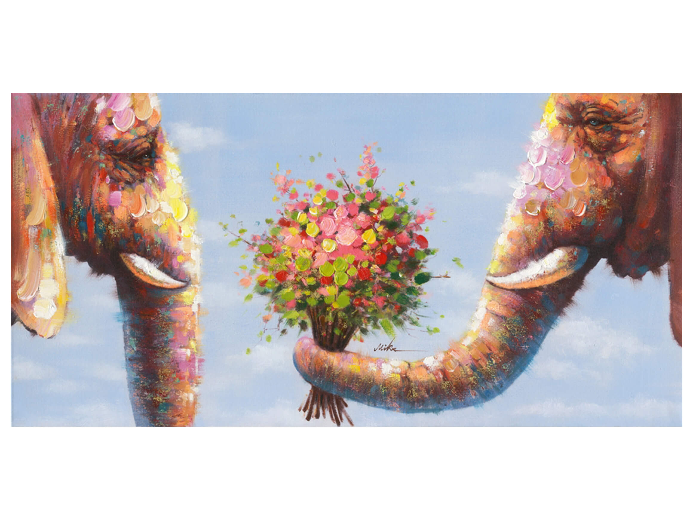 Bild Verliebte Elefanten