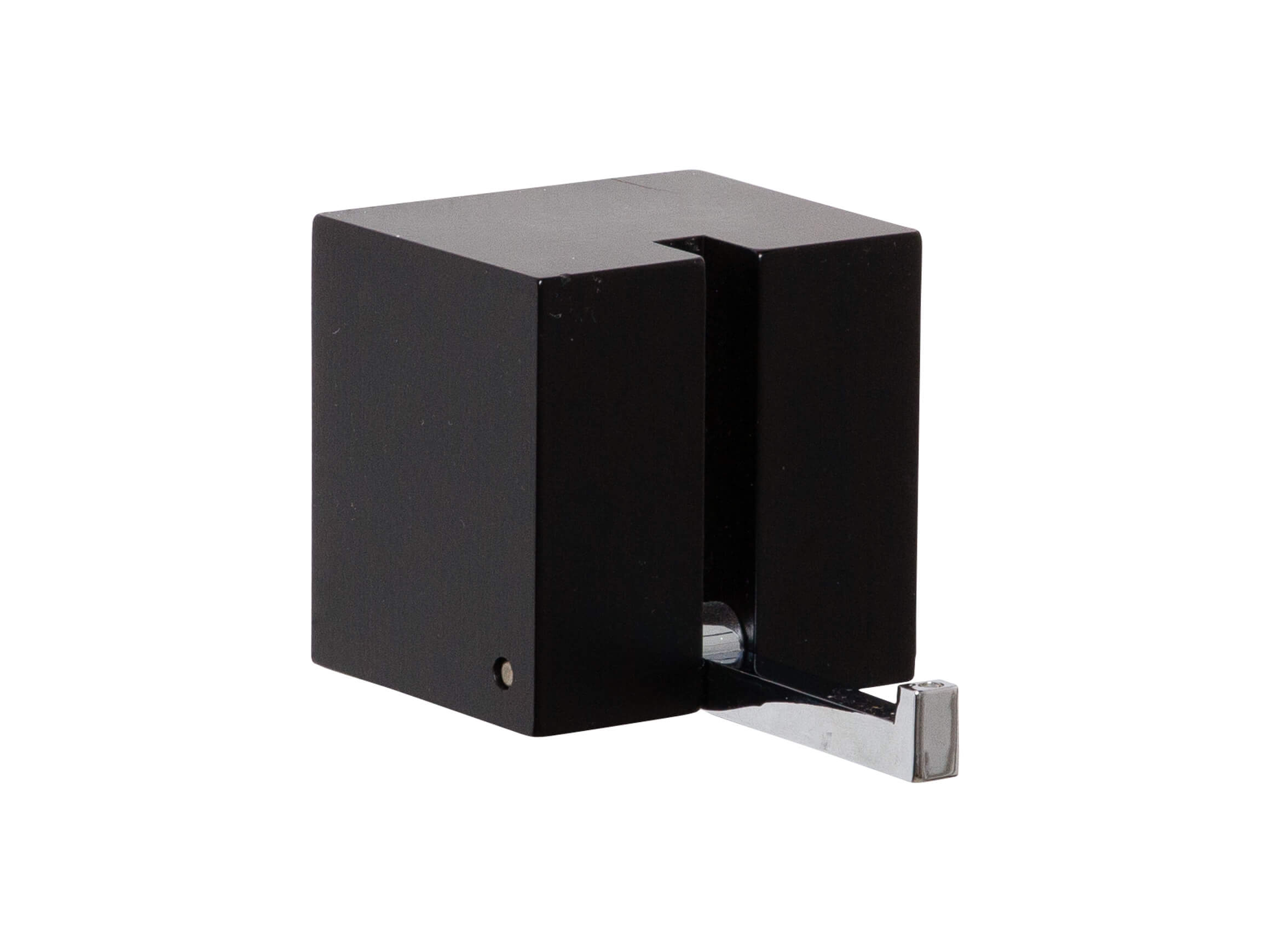 Klapphaken Ancora, Schwarz Matt Lackiert, Gussteil Verchromt