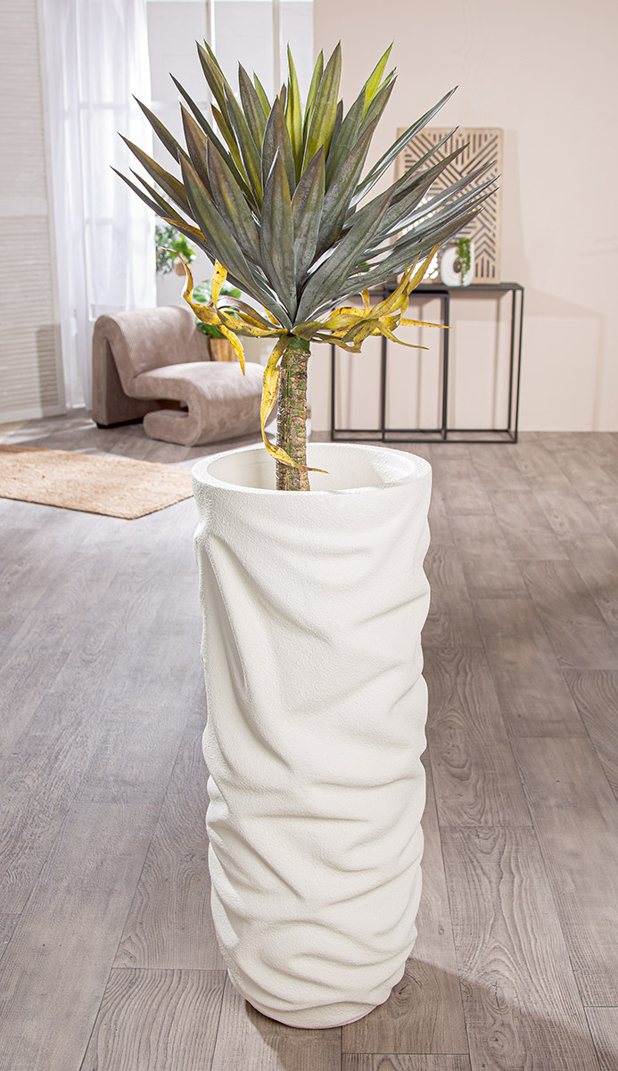 Pflanzengefäss Crush, Creme H: 90 cm Gilde