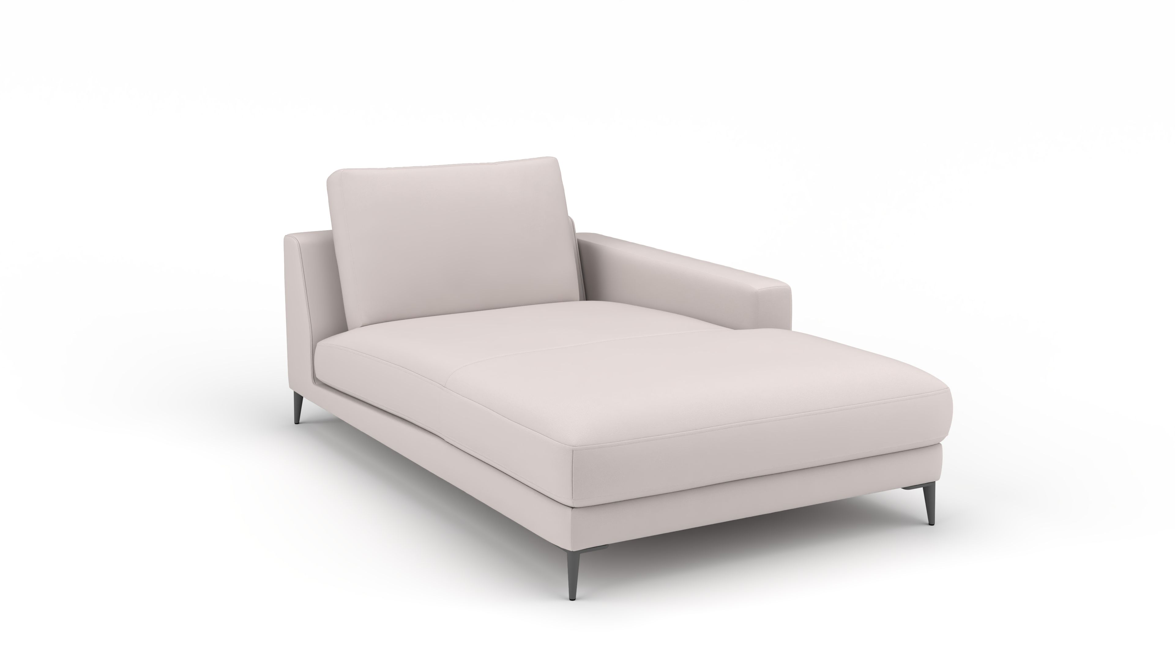 Longchair rechts Mercury UrbanDesign / Farbe: Beige / Bezugsmaterial: Stoff