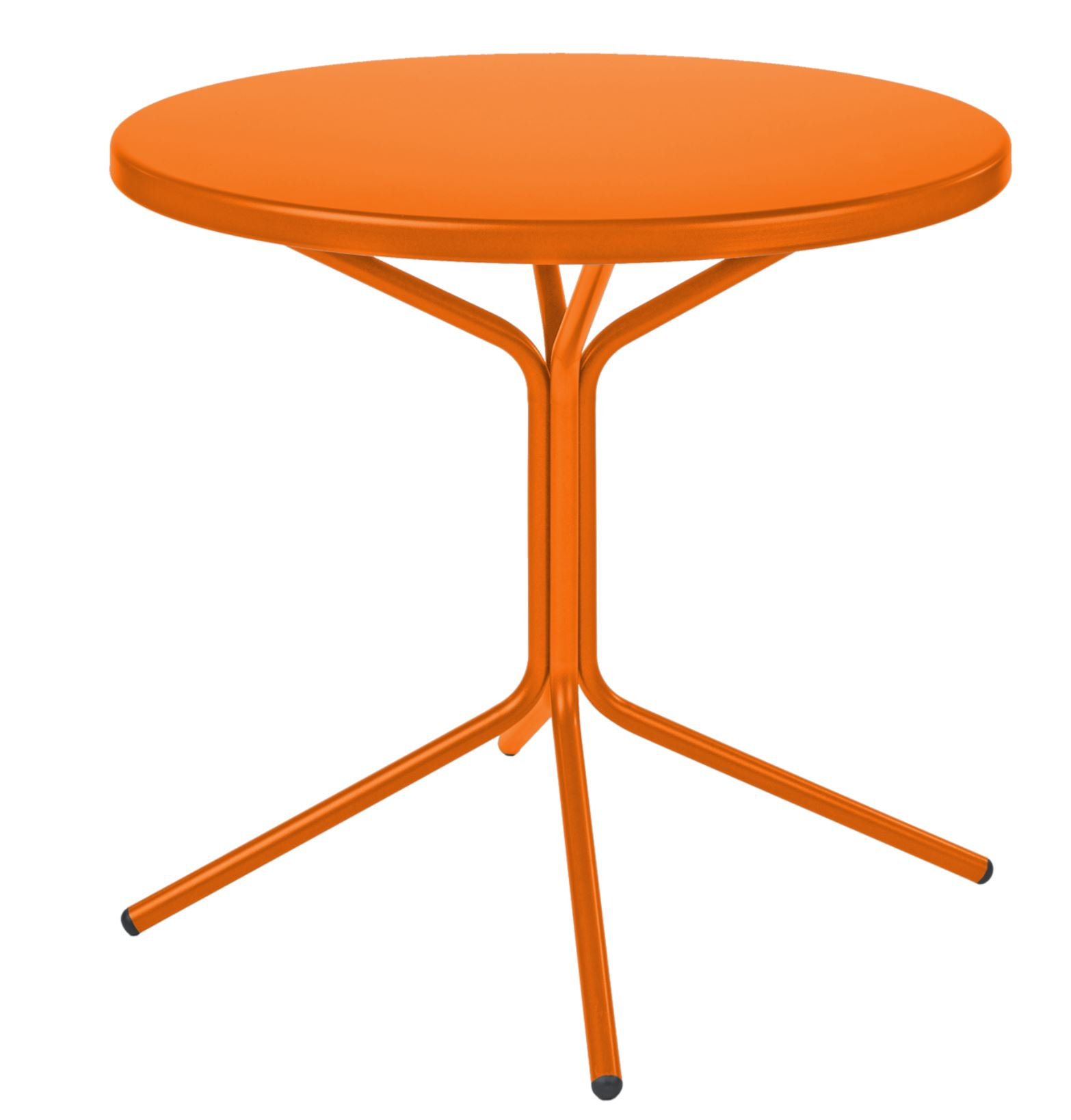 Metall-Bistrotisch Pix Rund von Schaffner / Farbe: Orange / DxH: 80 x 72 cm