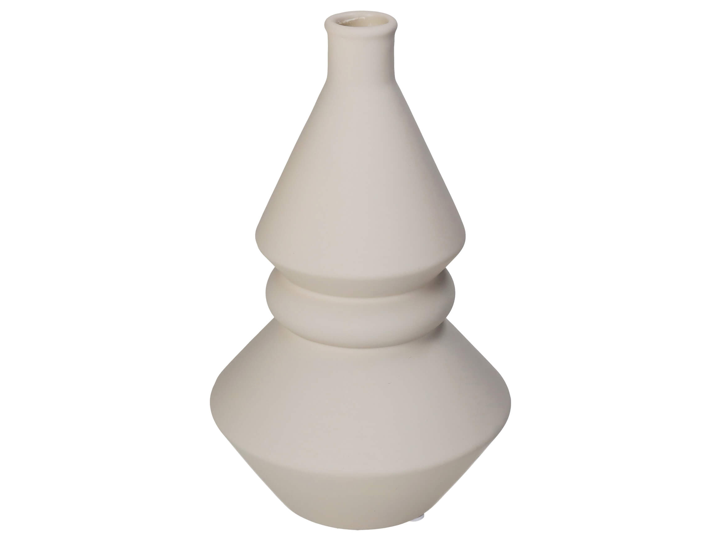 Kersten Vase Beige H: 24 cm  | Schubiger Möbel