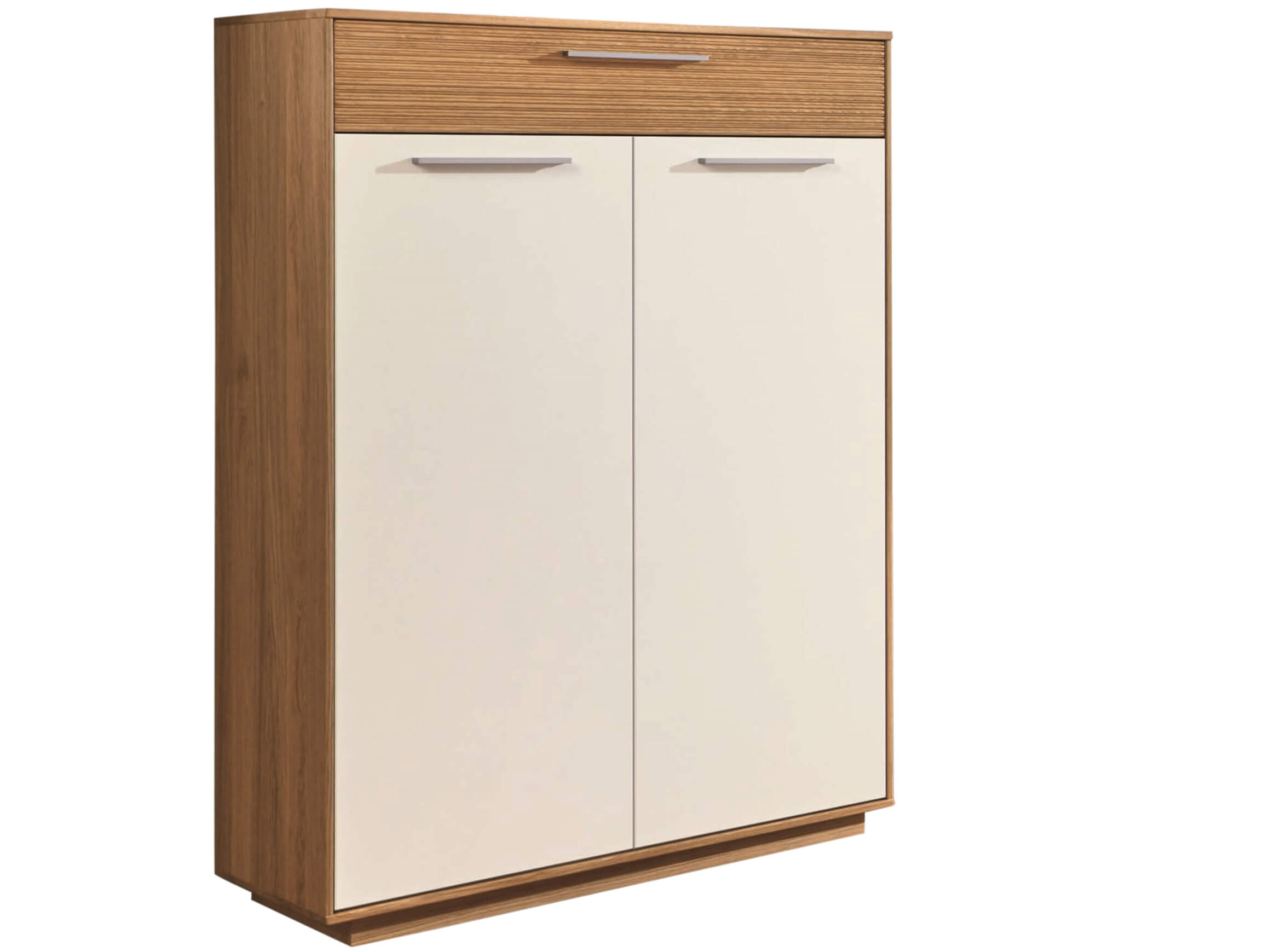 Voss Schuhkommode Laverty Samtweiss Holzfarbig | Schubiger Möbel