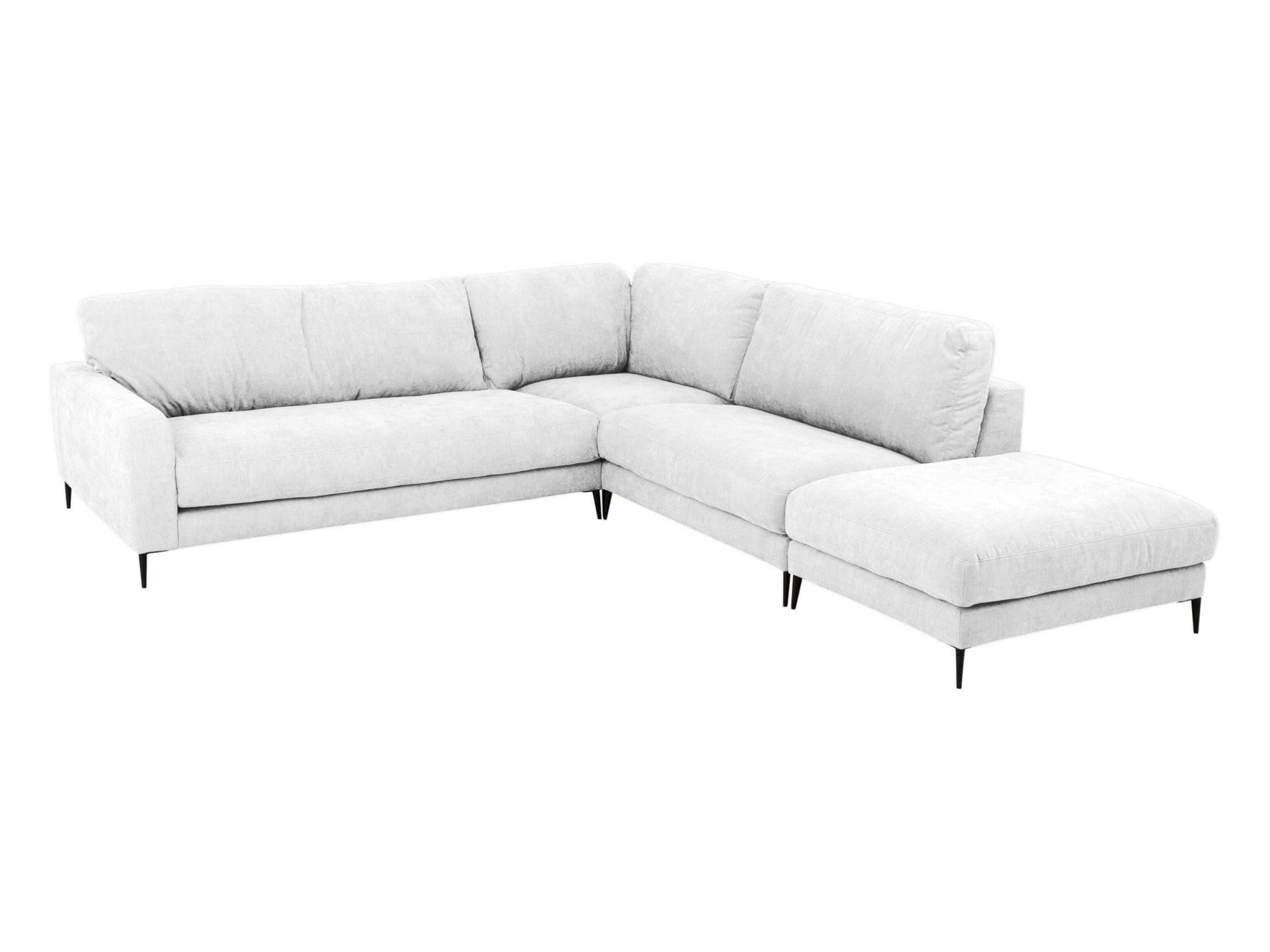 Ecksofa Umberto Basic Candy / Farbe: Bianco / Material: Leder Basic
