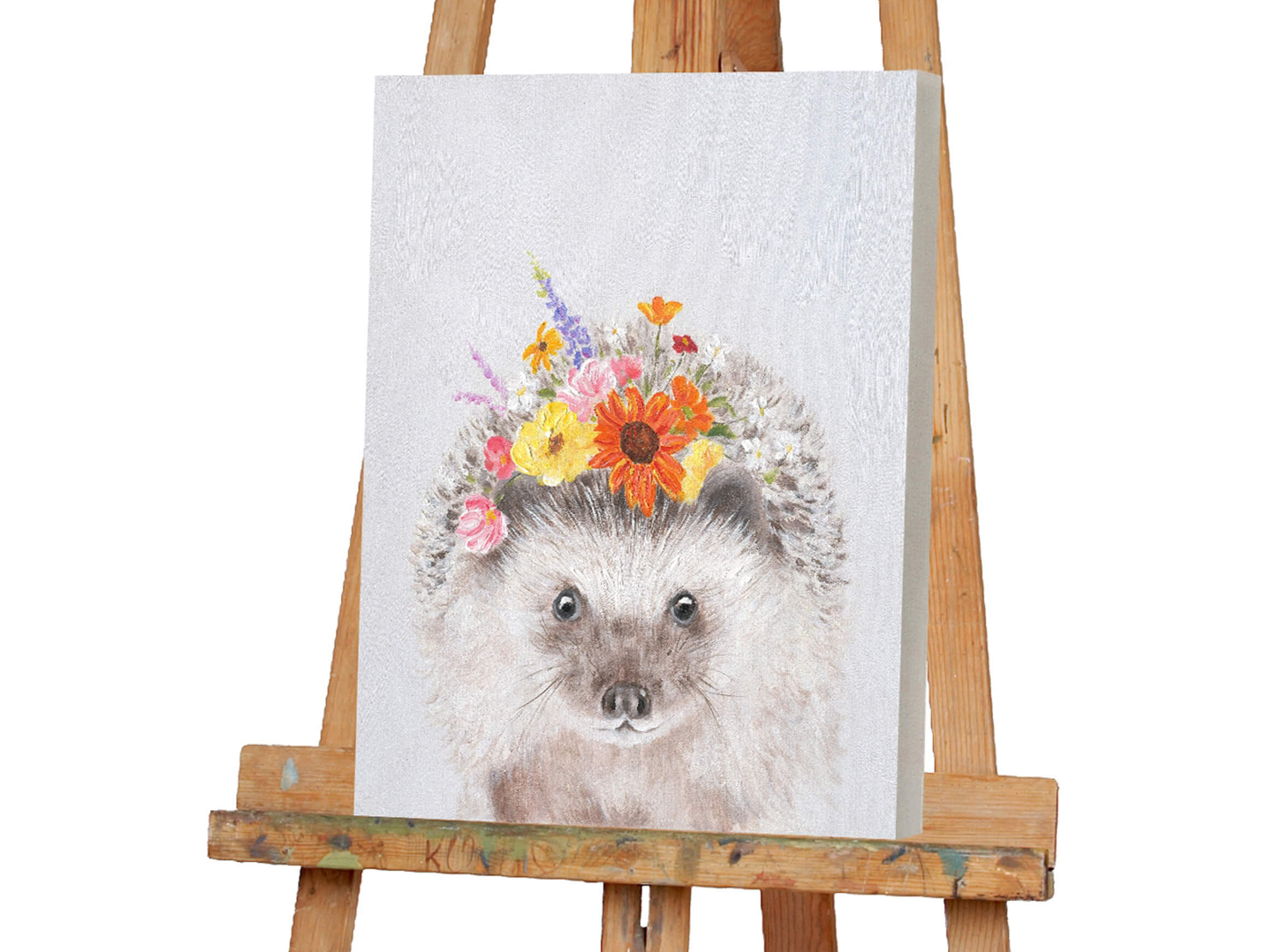 Bild Igel mit Blumen image LAND
