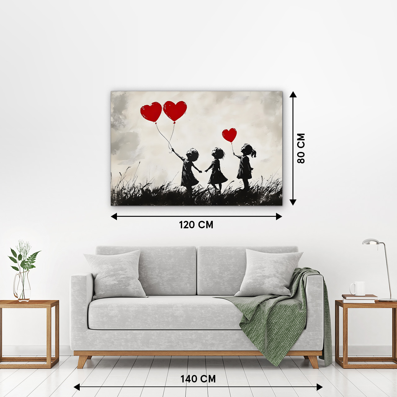 Acrylglasbild Love Balloons image LAND