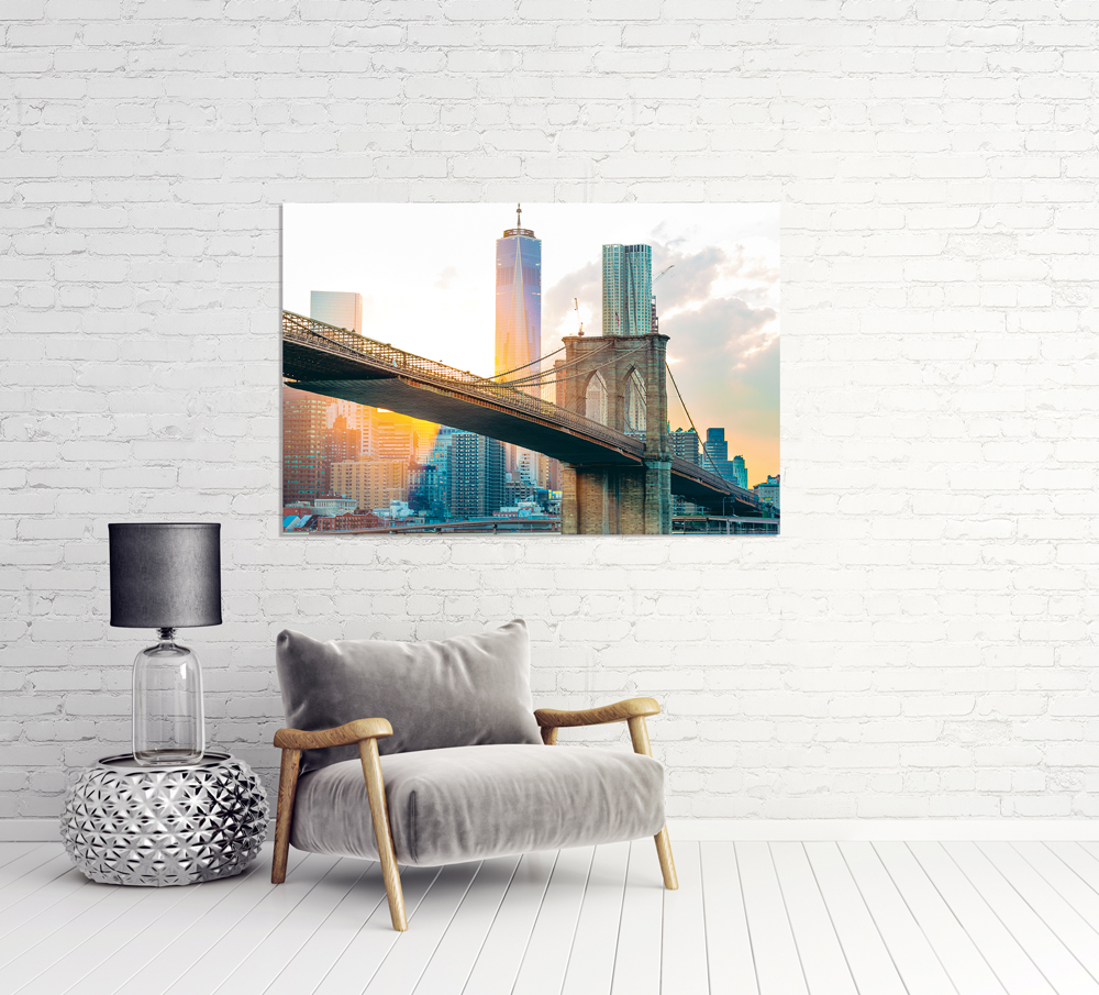 Alubild-Brooklyn Bridge 2-image LAND