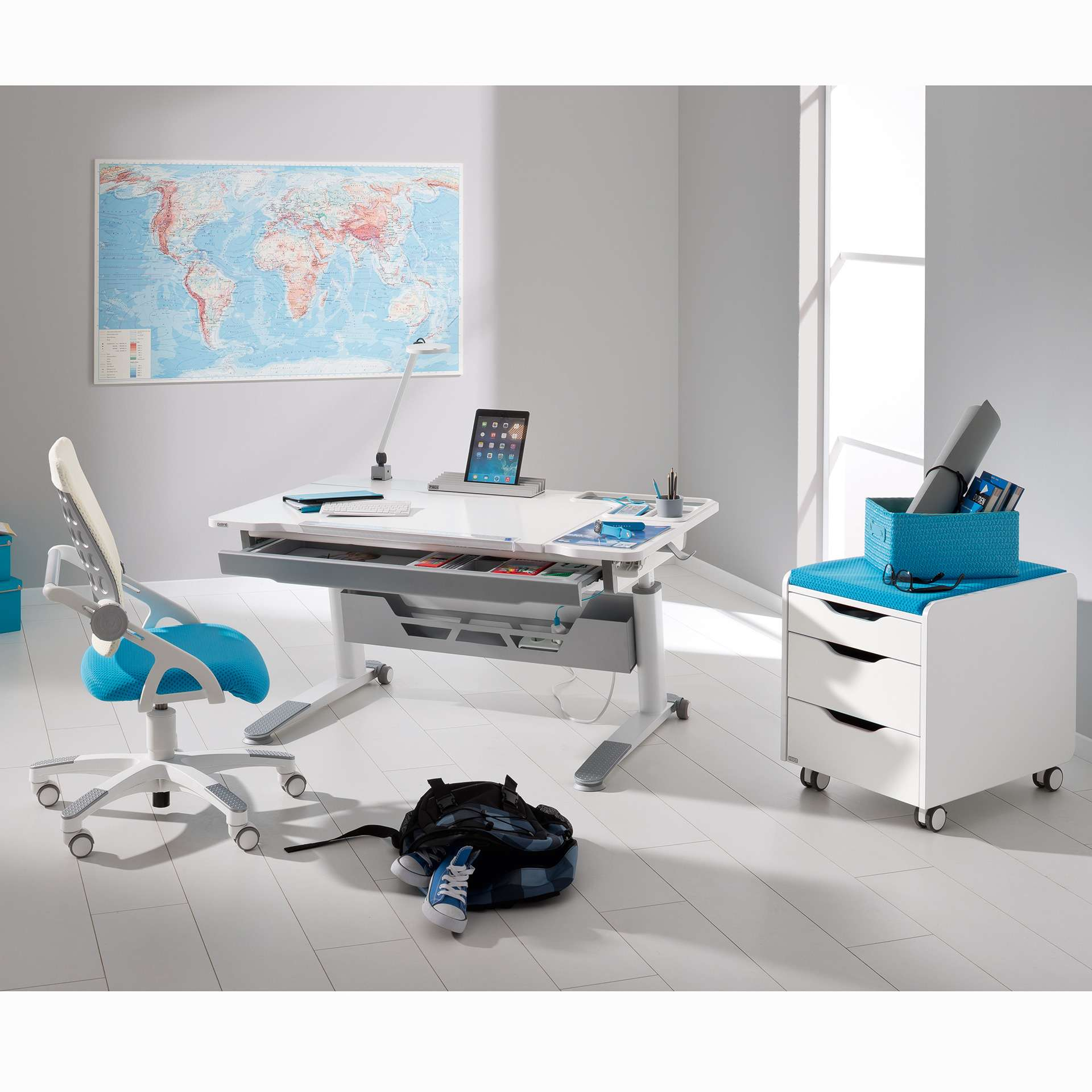 Rollcontainer Schoolworld 3S von Paidi / Farbe: Weiss