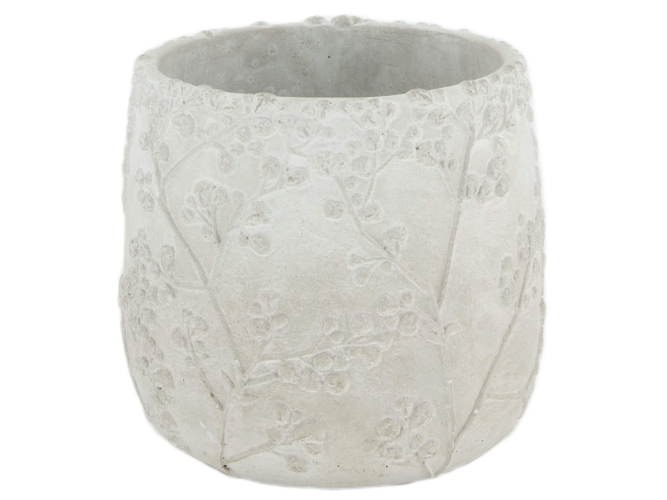 Pflanzengefäss Zement Grün H: 15 cm Decofinder