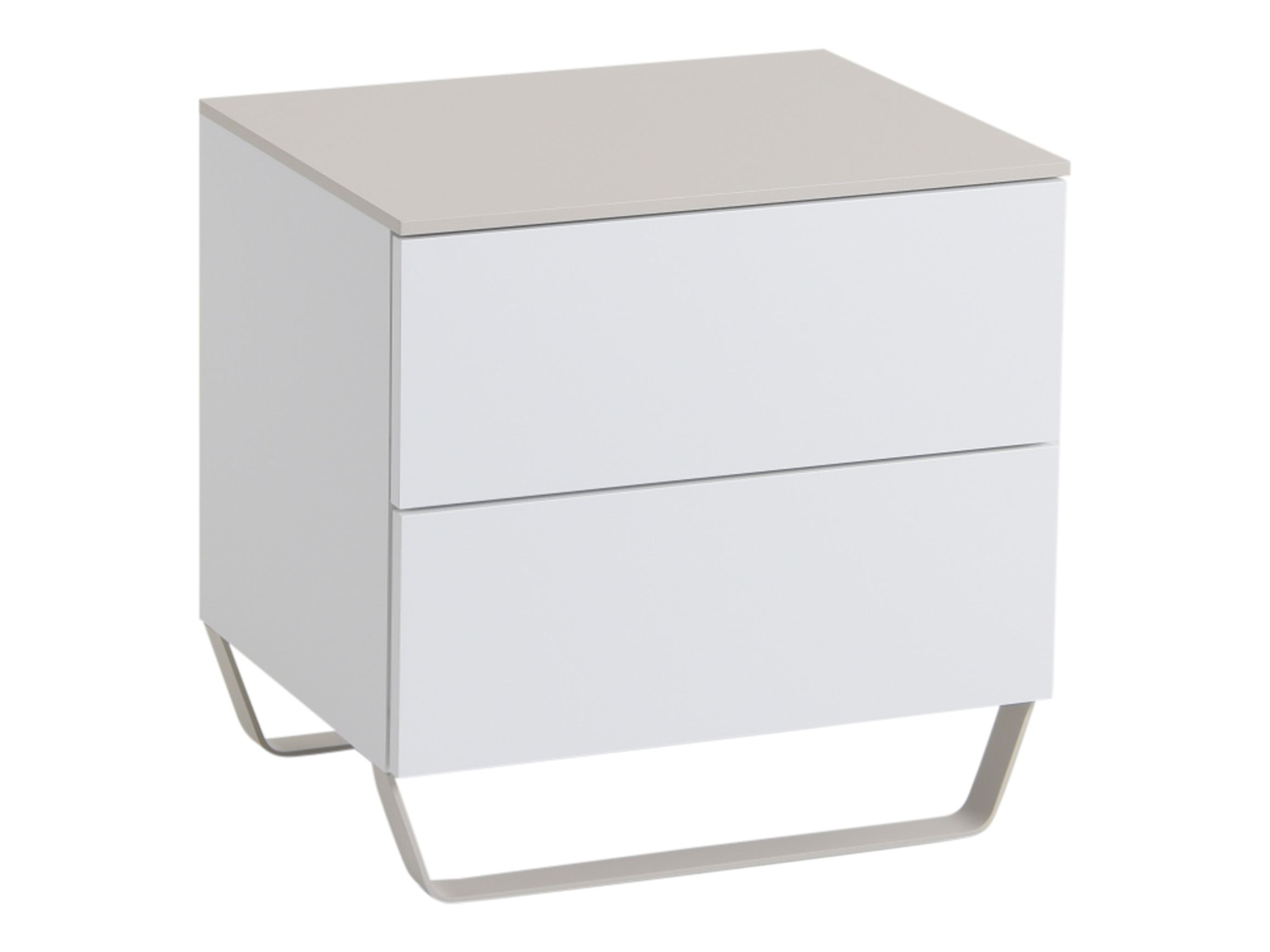Modular Nachttisch Genua / Garda Weiss | Schubiger Möbel