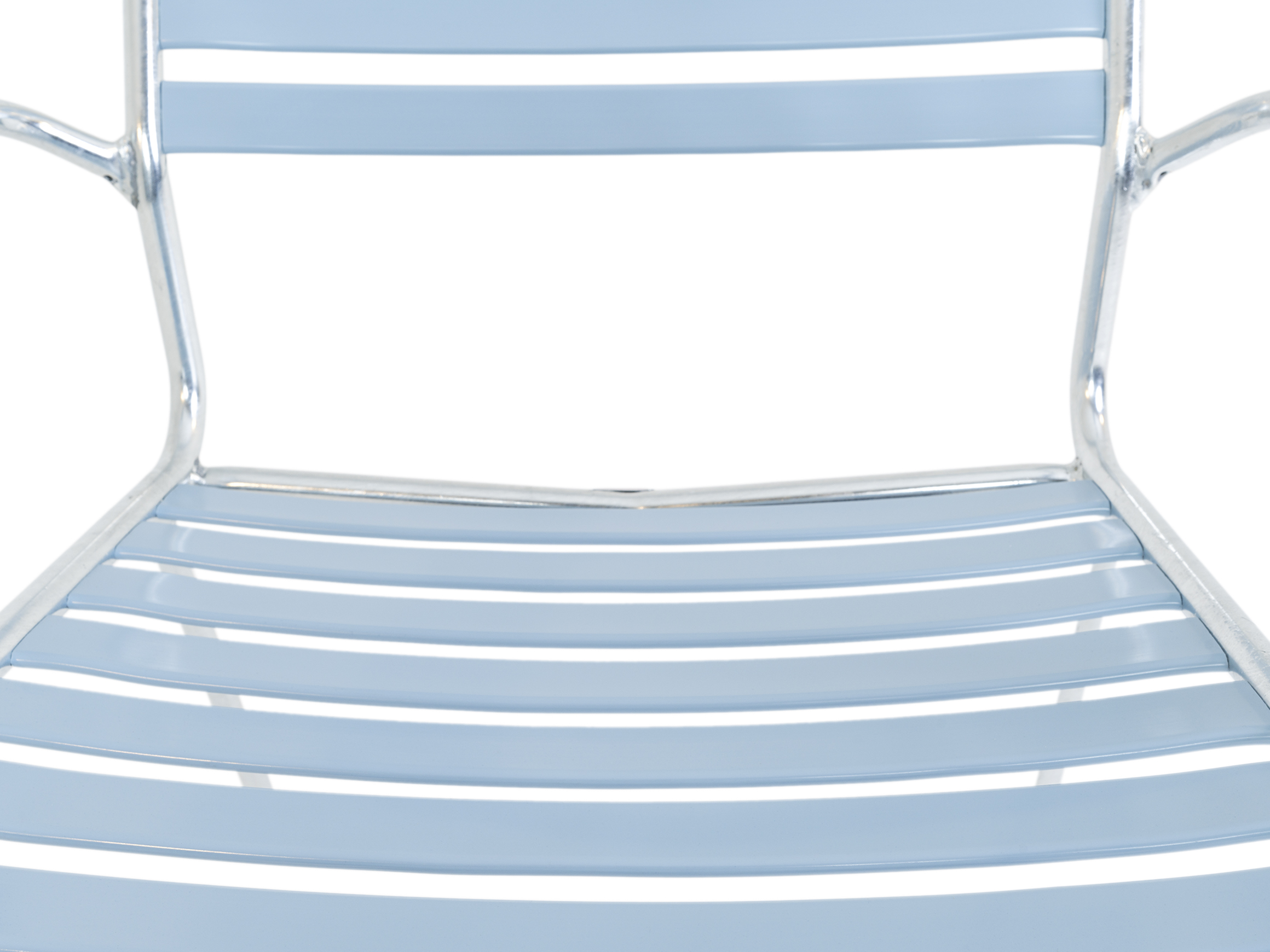 Lättlisalon-Sessel Rigi mit Armlehnen von Schaffner / Farbe: Pastellblau / Grösse: x cm