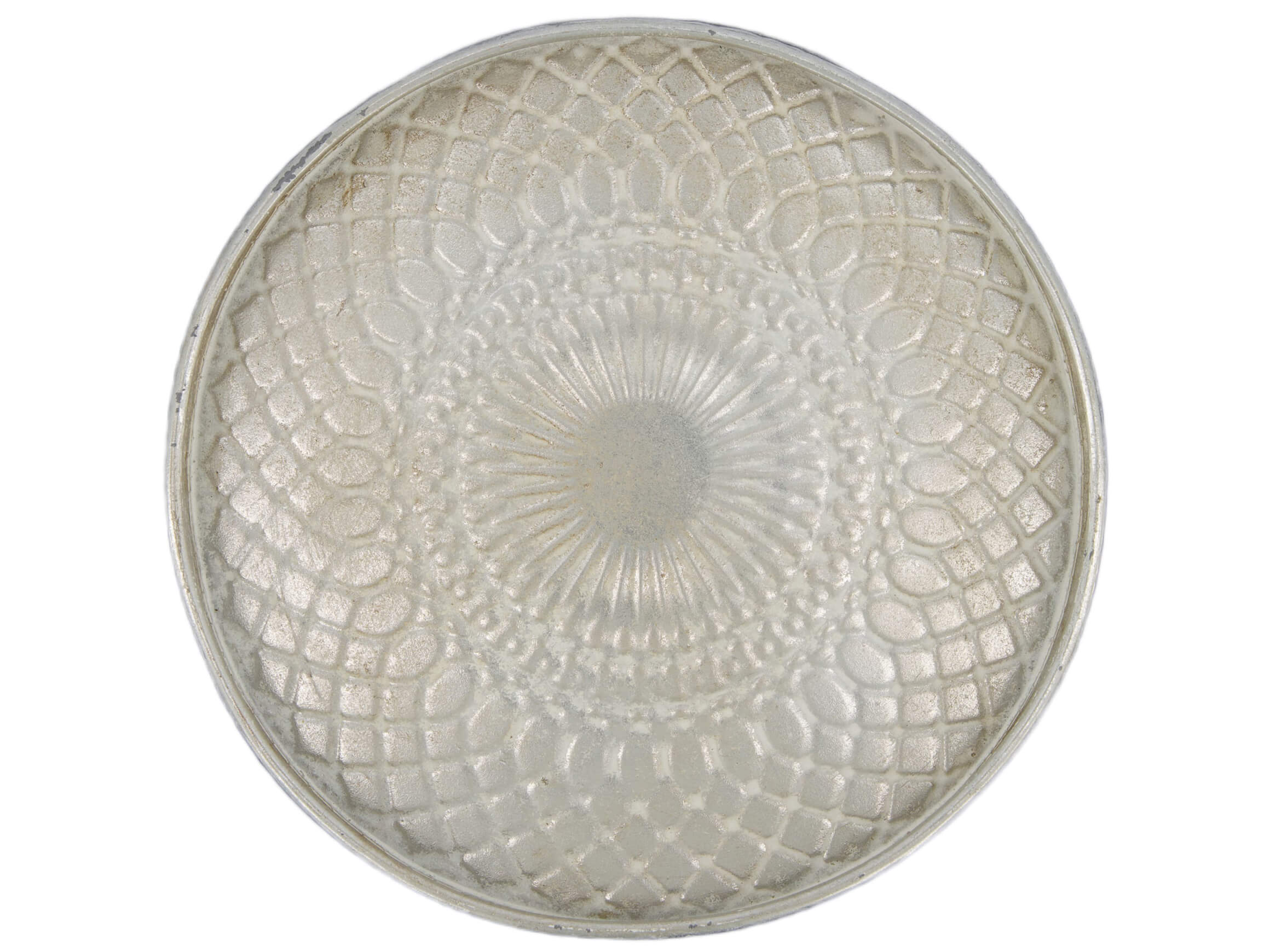 Tablett Rund Silber D: 28 cm Decofinder