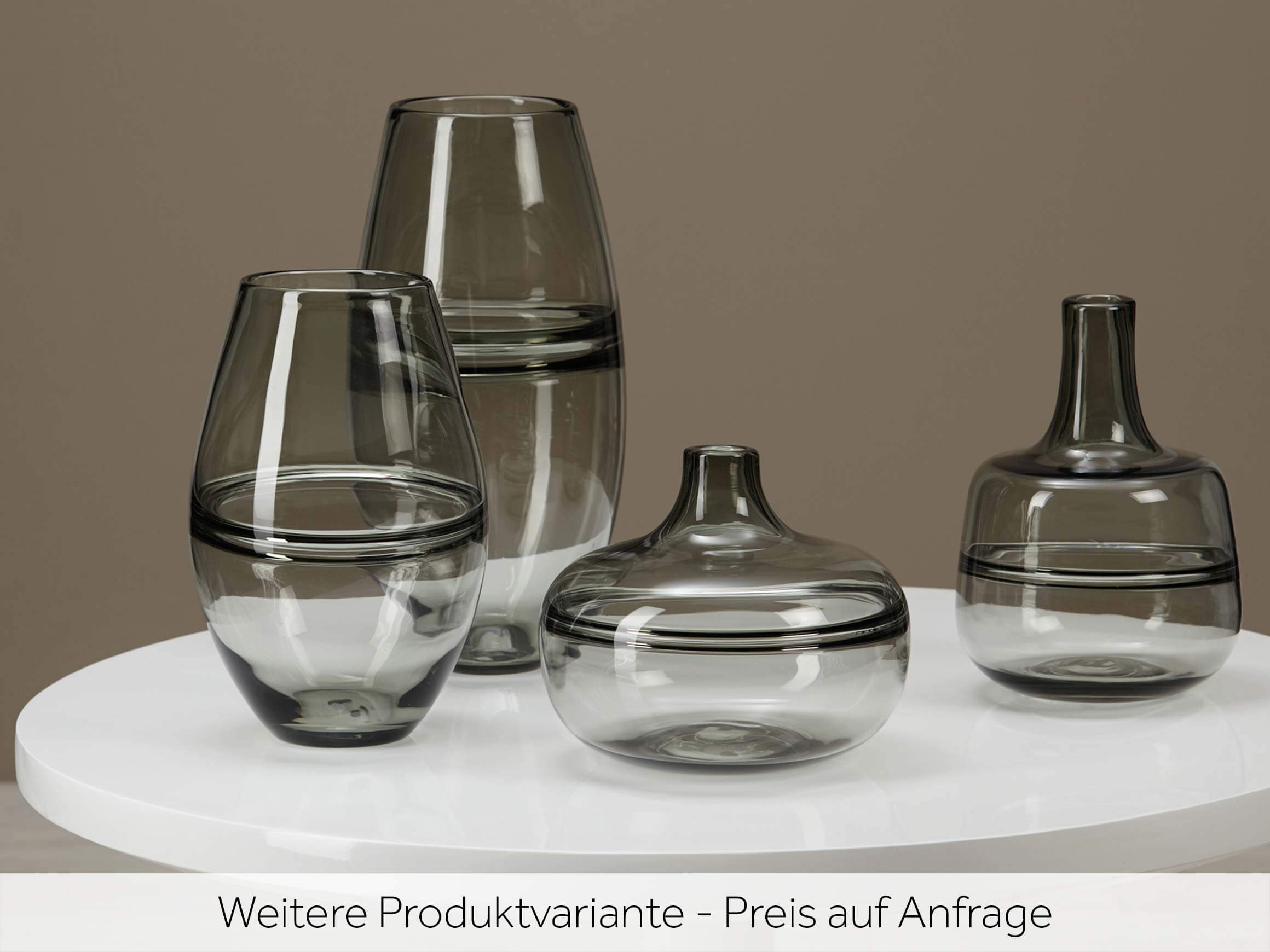 Vase Zenika Grau H: 35 cm Kaheku