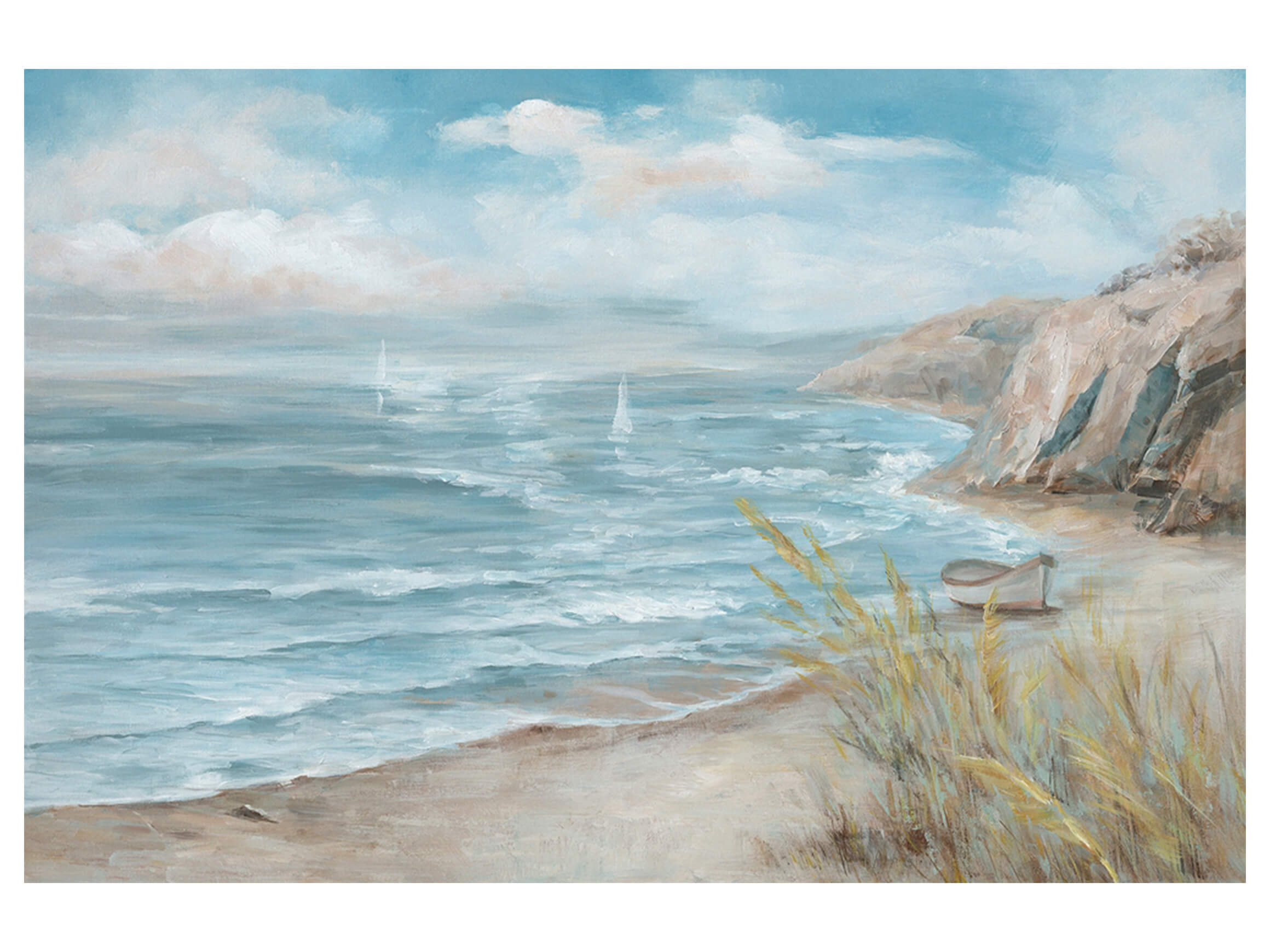 Bild Idyllische Küste image LAND / Grösse: 120 x 80 cm