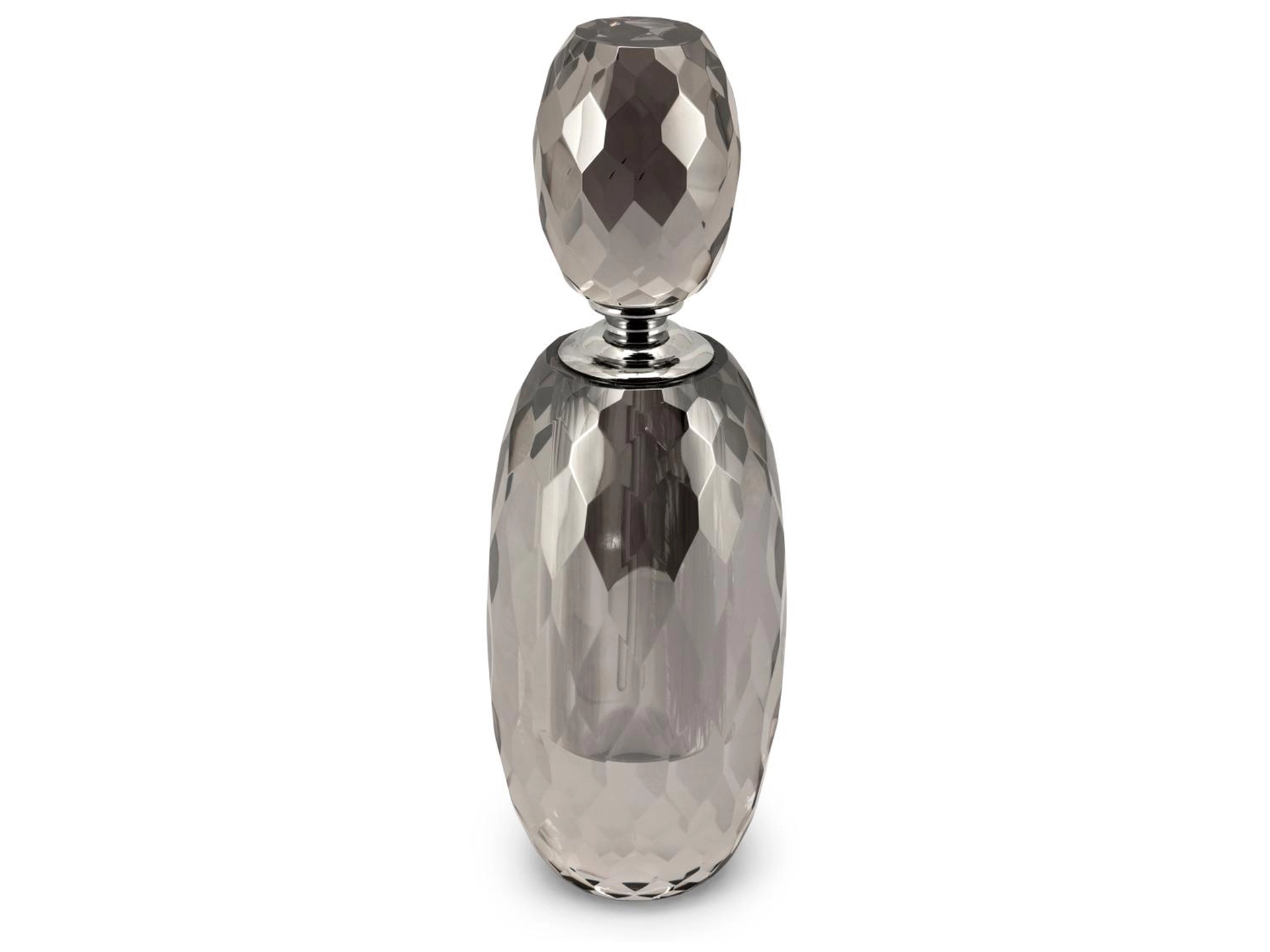 Parfum Flakon Juliet Kristallglas Grau H: 24 cm Abhika