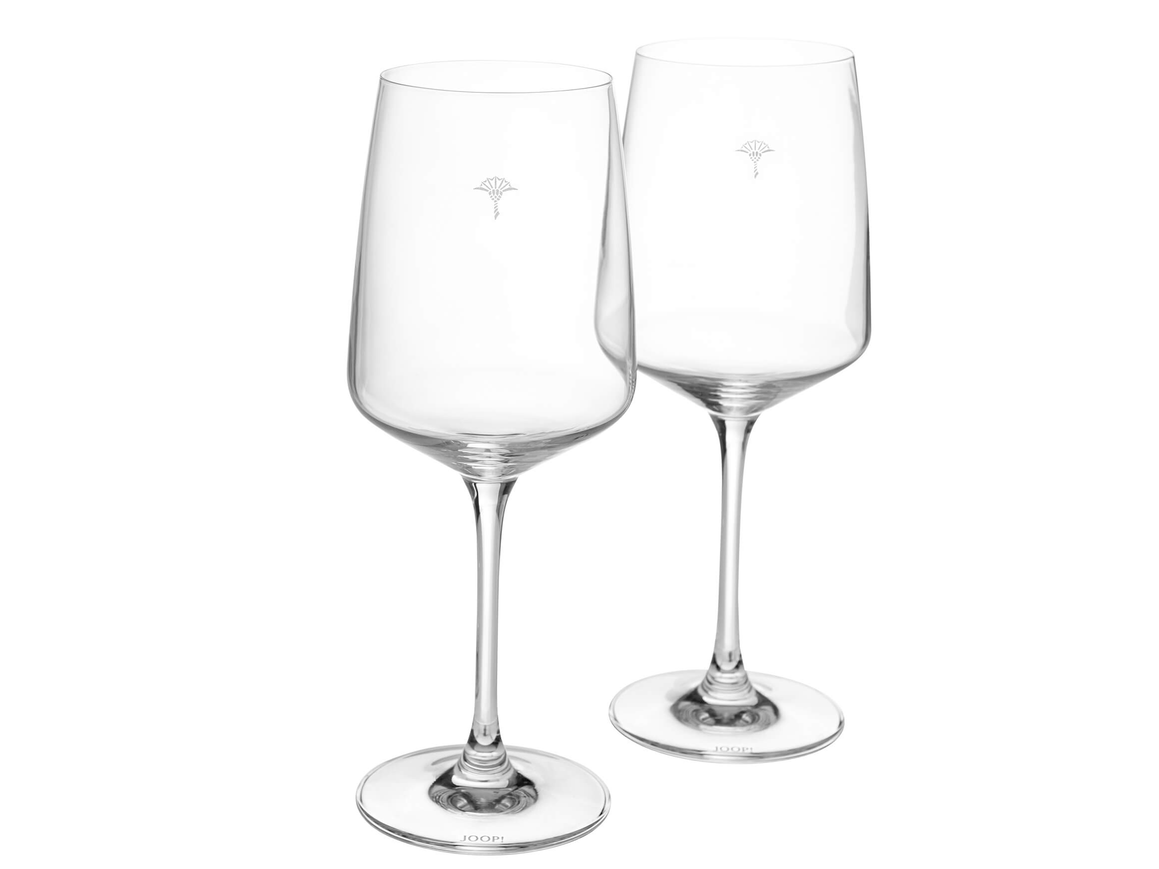 Joop Weissweinglas Set à 2 Stk Single Cornflower, Weiss Matt Weiss | Schubiger Möbel
